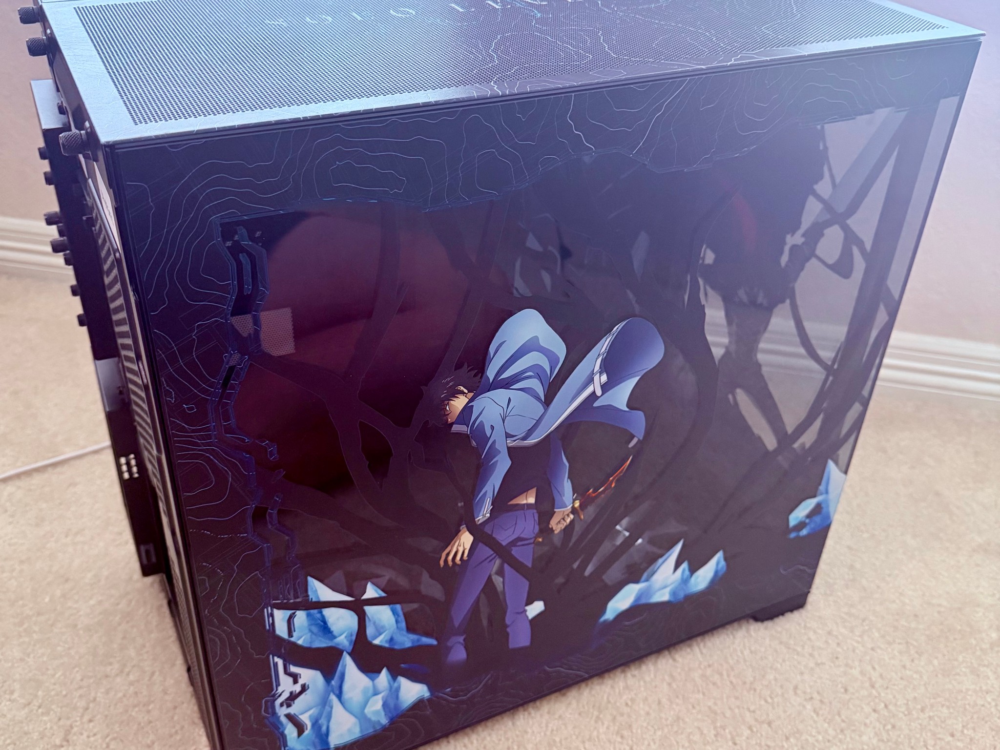 Custom Solo Leveling Art Gaming PC RGB Case | APNX V2-F