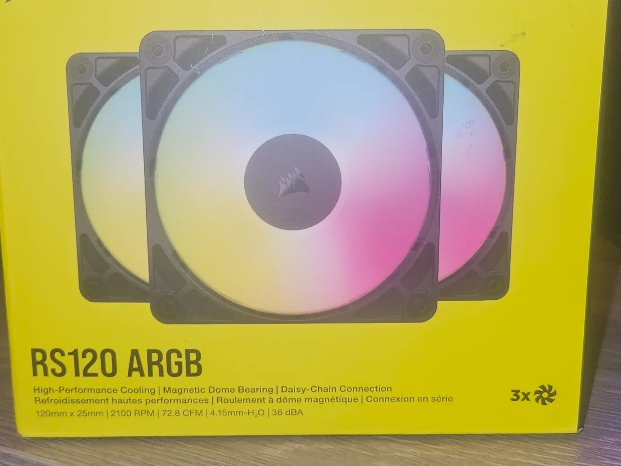 RS120 argb black 3pack