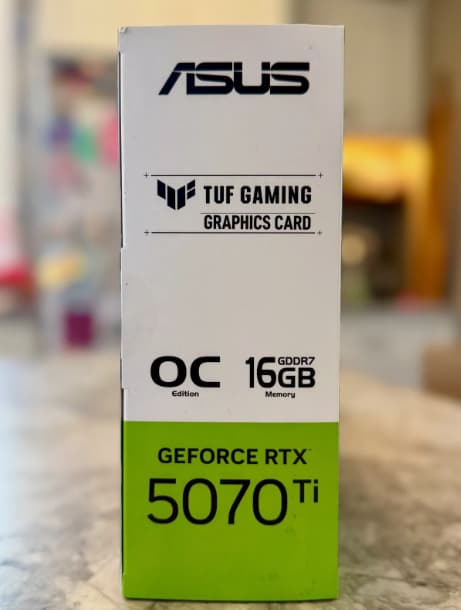 BNIB ASUS RTX 5070 Ti TUF Gaming Overclocked Triple Fan 16GB GDDR7