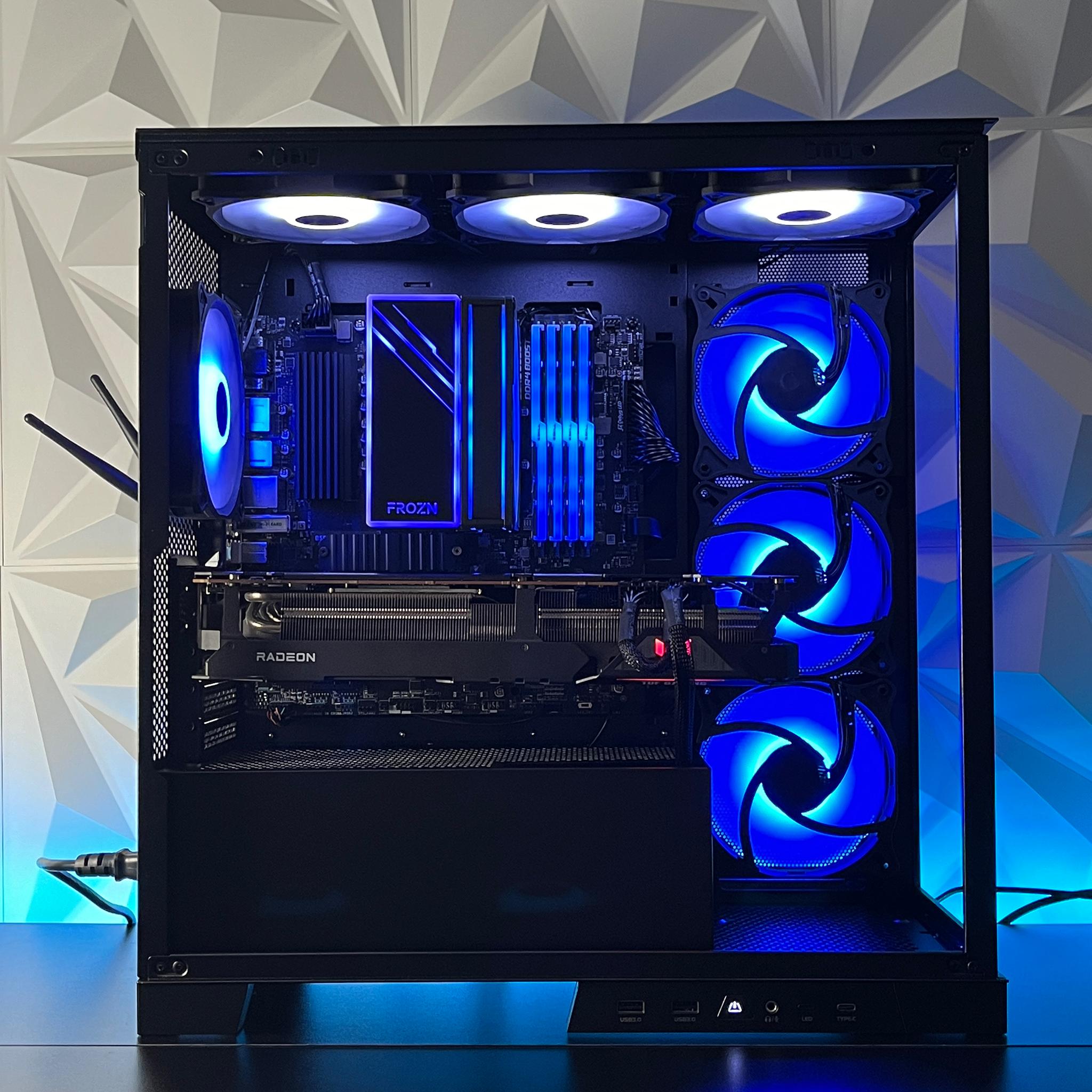 TUF RX 6800 16GB, Ryzen 7 5800X, 32GB 3600MHz | Black RGB Gaming Computer/PC