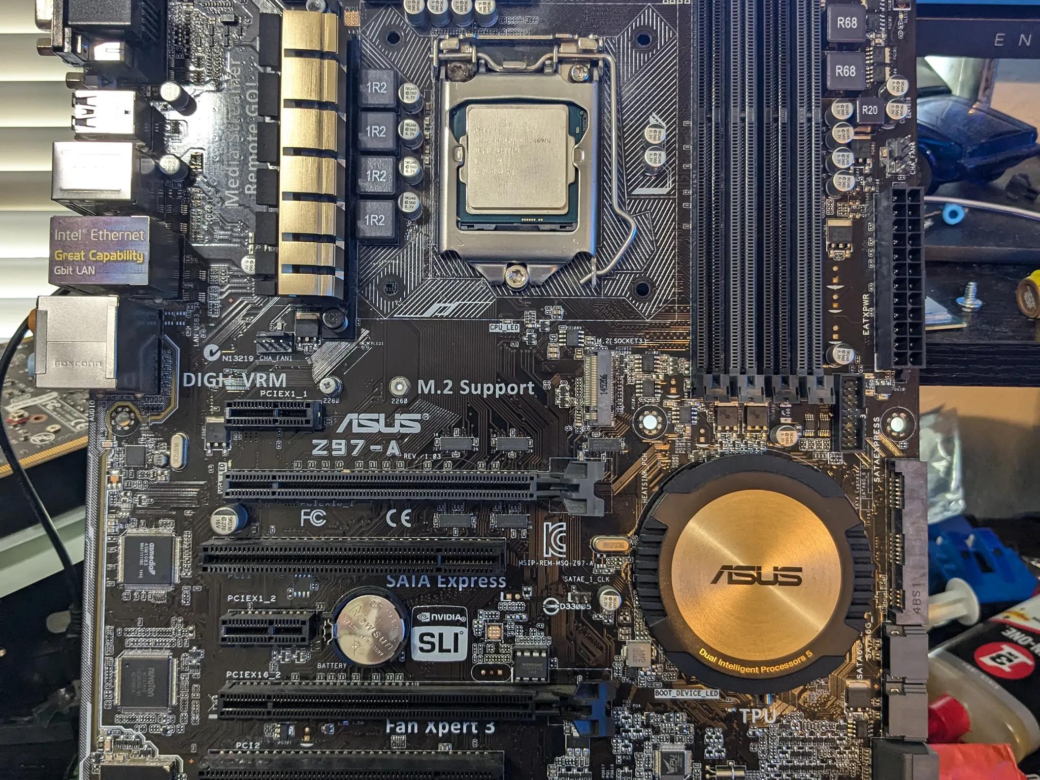 i5-4690k + Asus Z97-A motherboard LGA 1150 ATX  TESTED