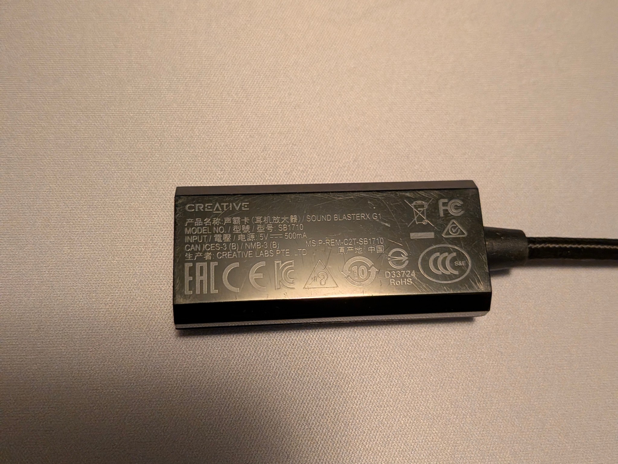 Creative Soundblaster X G1 Usb HD Audio