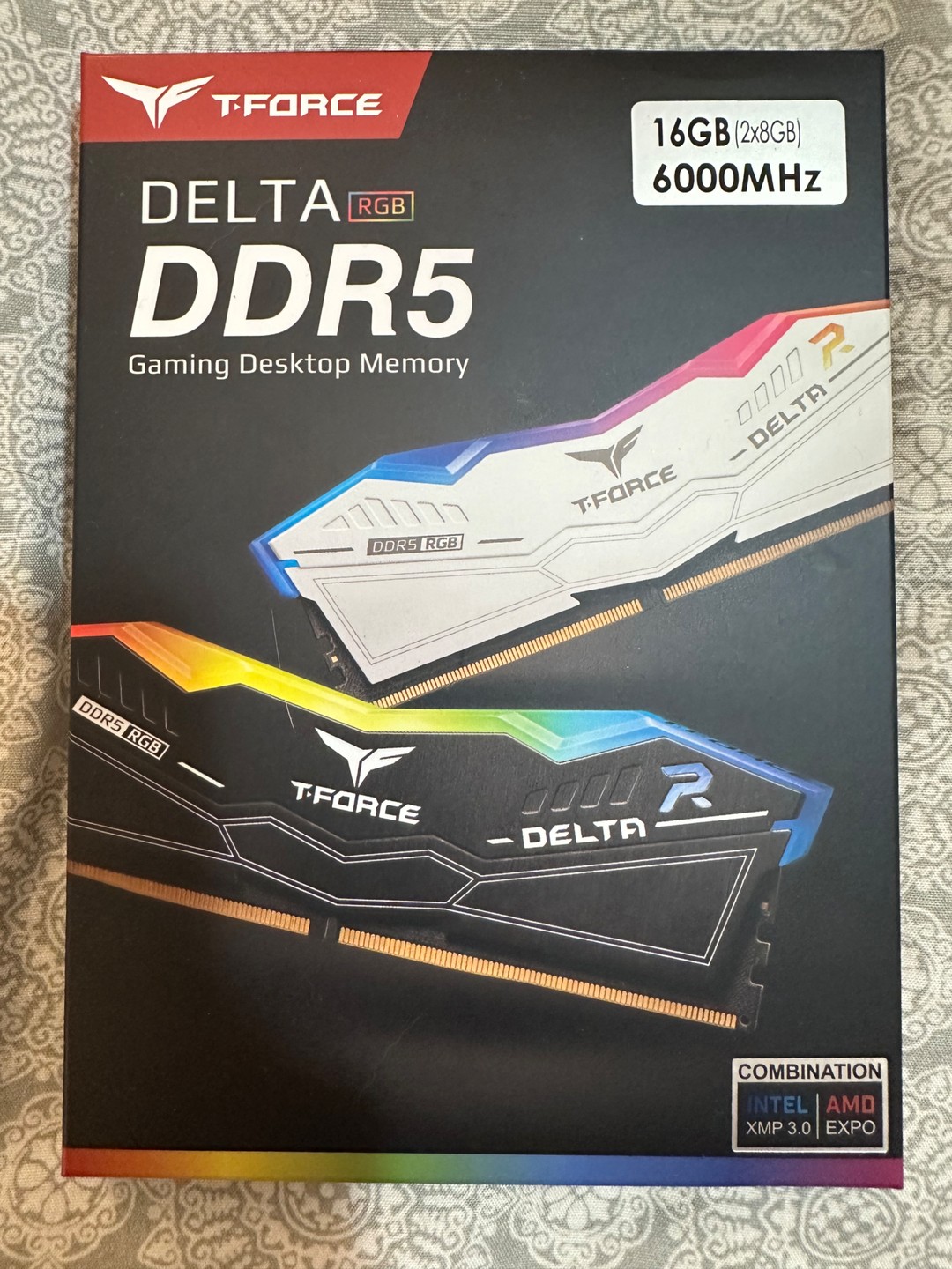 TEAMGROUP T-Force Delta RGB 16GB (2 x 8GB) DDR5-6000 RAM (White