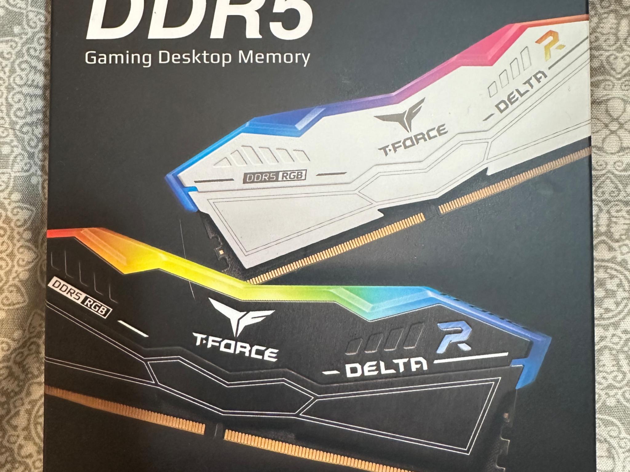 TEAMGROUP T-Force Delta RGB 16GB (2 x 8GB) DDR5-6000 RAM (White)