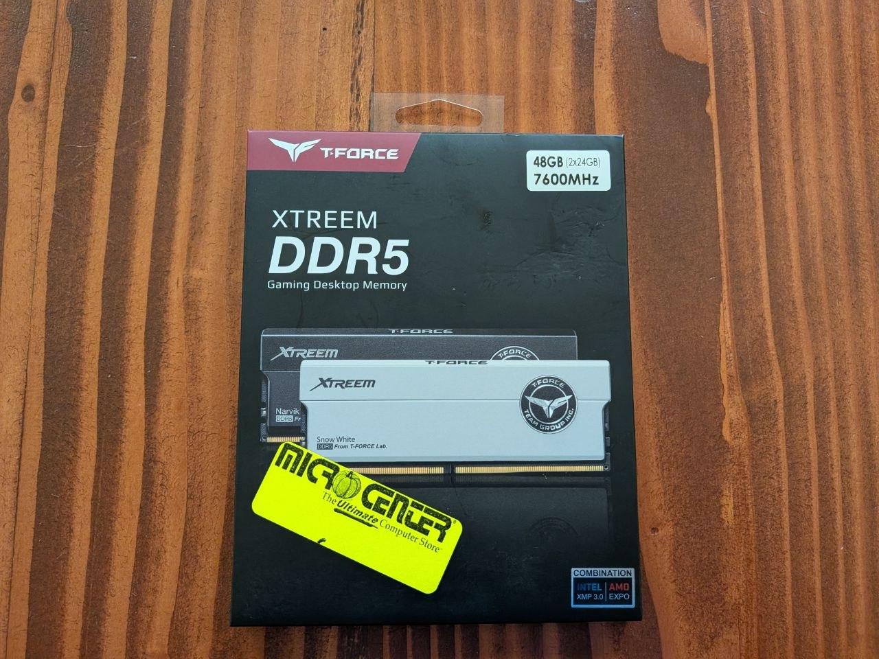 TEAMGROUP T-Force XTREEM DDR5 RAM 48GB (2x24GB) 7600MHz CL36