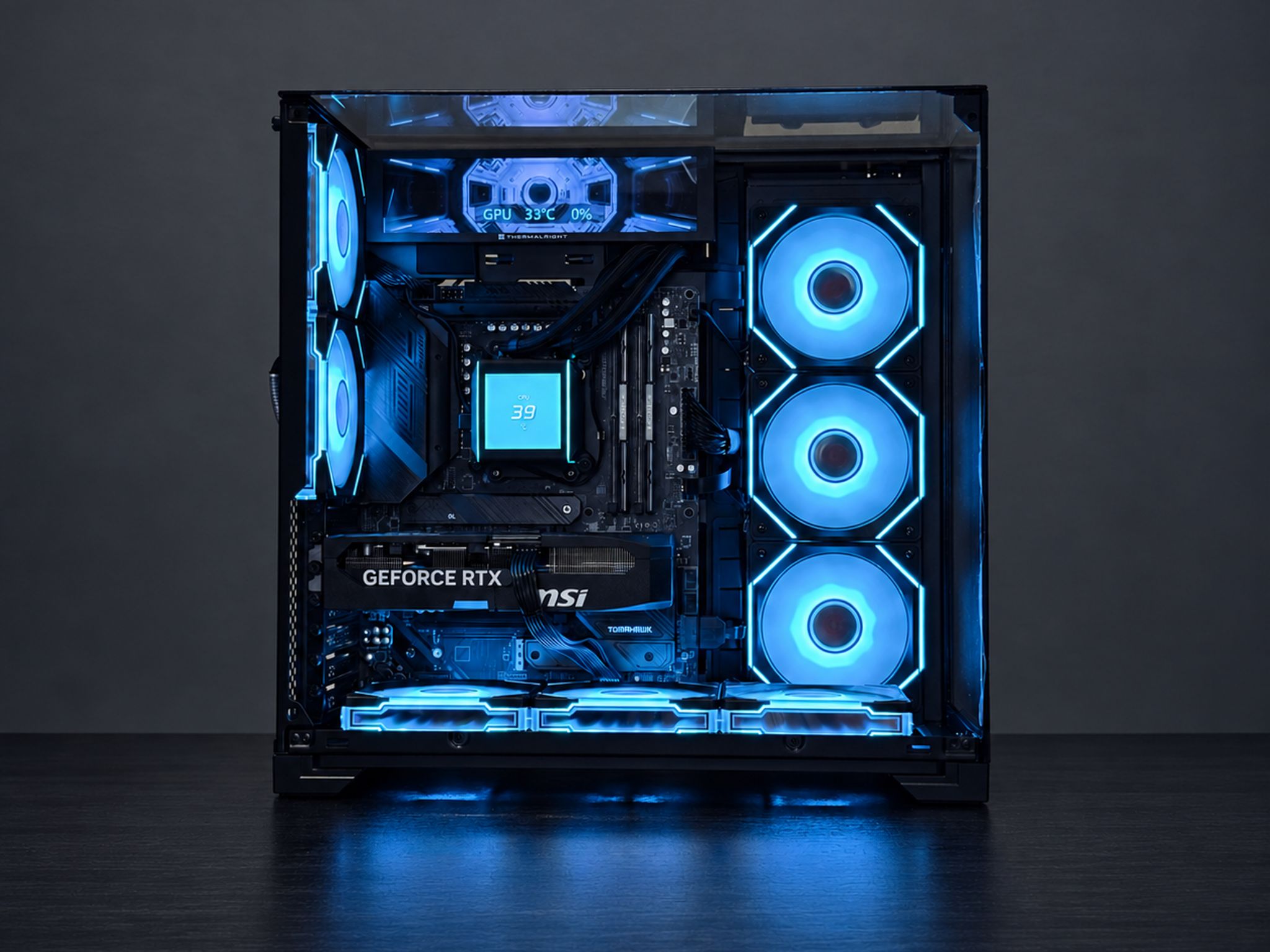 ⭐️ Ryzen 7 9800X3D + RTX 5070 ⭐️ Dual LCD • Liquid-Cooled Gaming PC • 32GB / 2TB