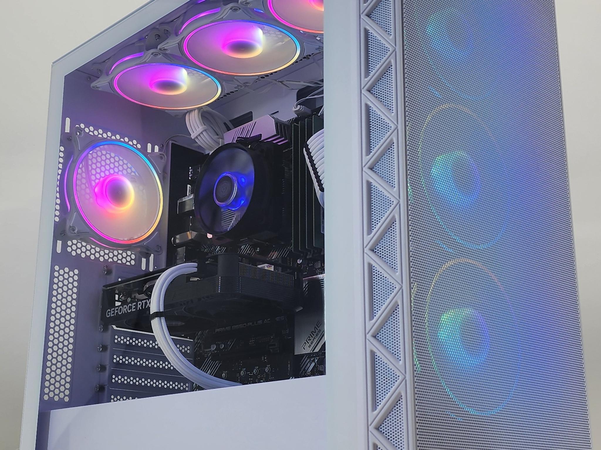 Gaming PC Ryzen 7 5700X 16GB RAM 512GB SSD RTX 4060 8GB Windows 11 Computer