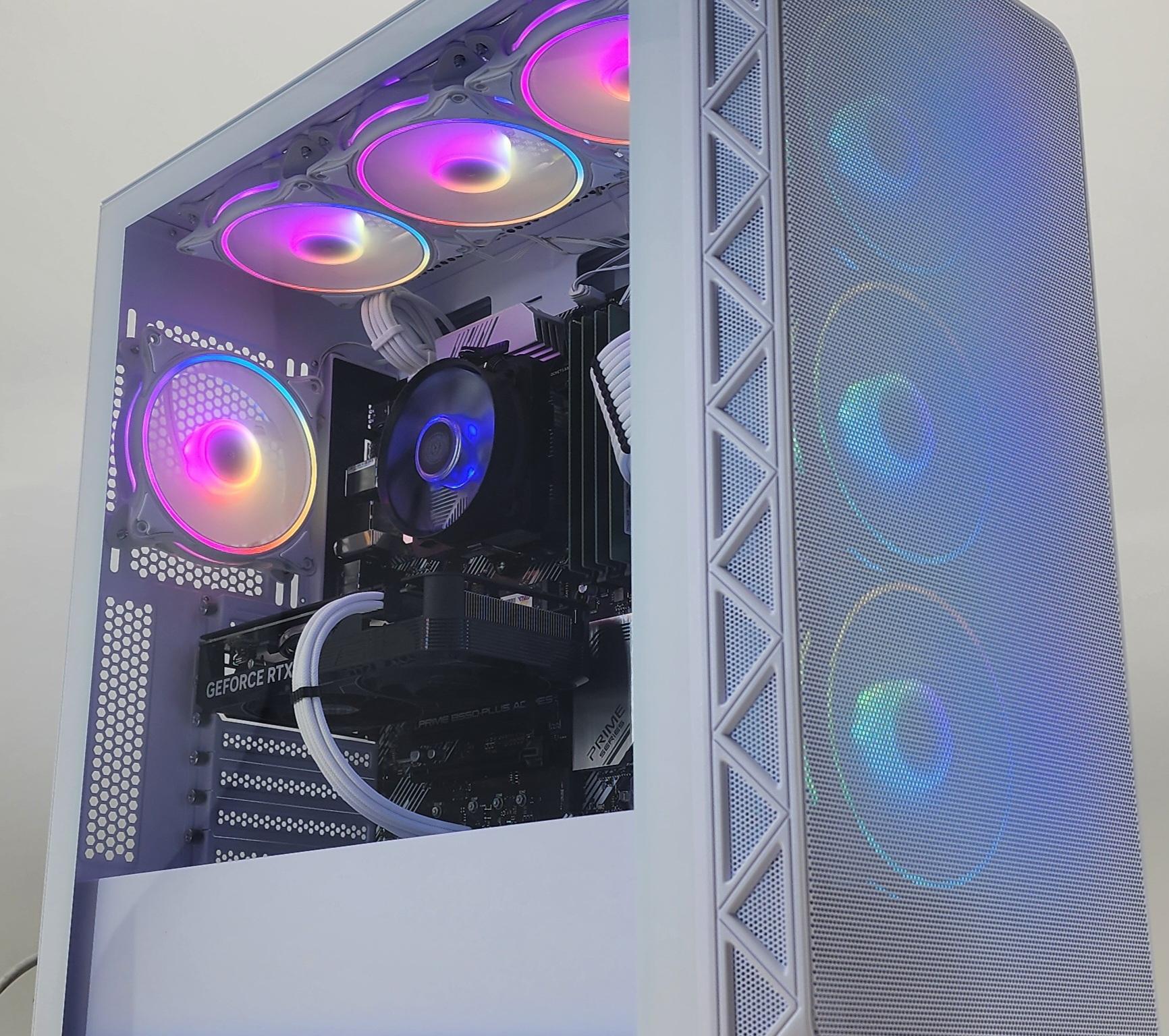 Gaming PC Ryzen 7 5700X 16GB RAM 512GB SSD RTX 4060 8GB Windows 11 Computer
