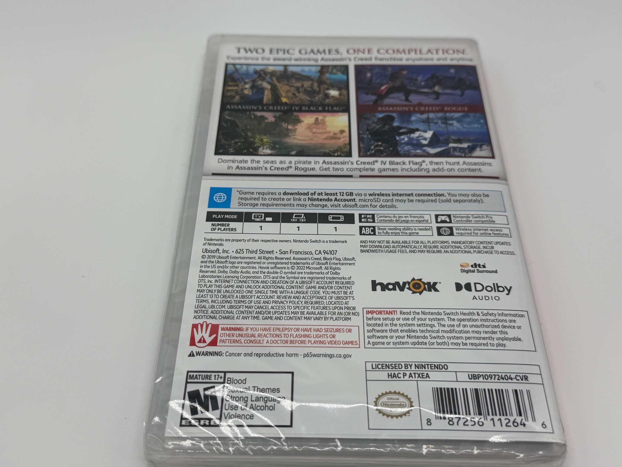Assassin's Creed The Rebel Collection Nintendo Switch Game