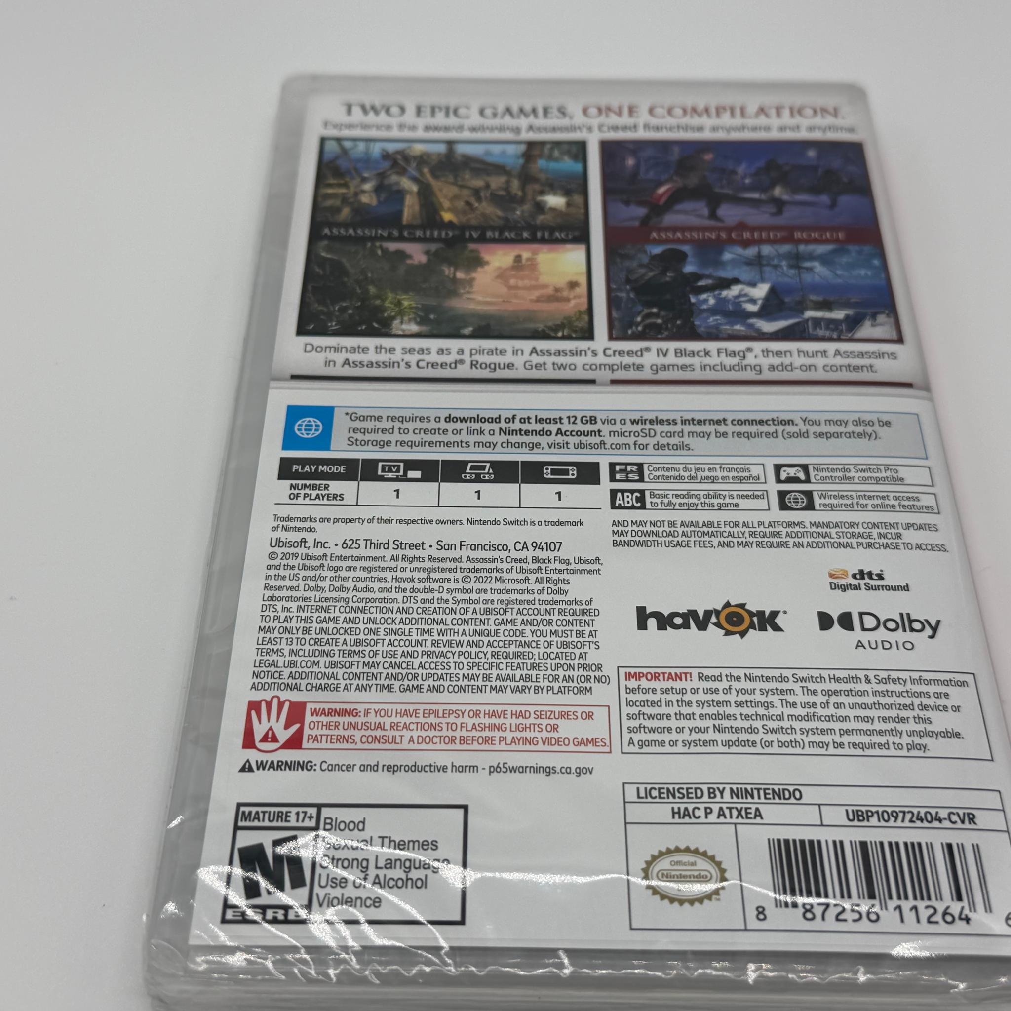 Assassin's Creed The Rebel Collection Nintendo Switch Game
