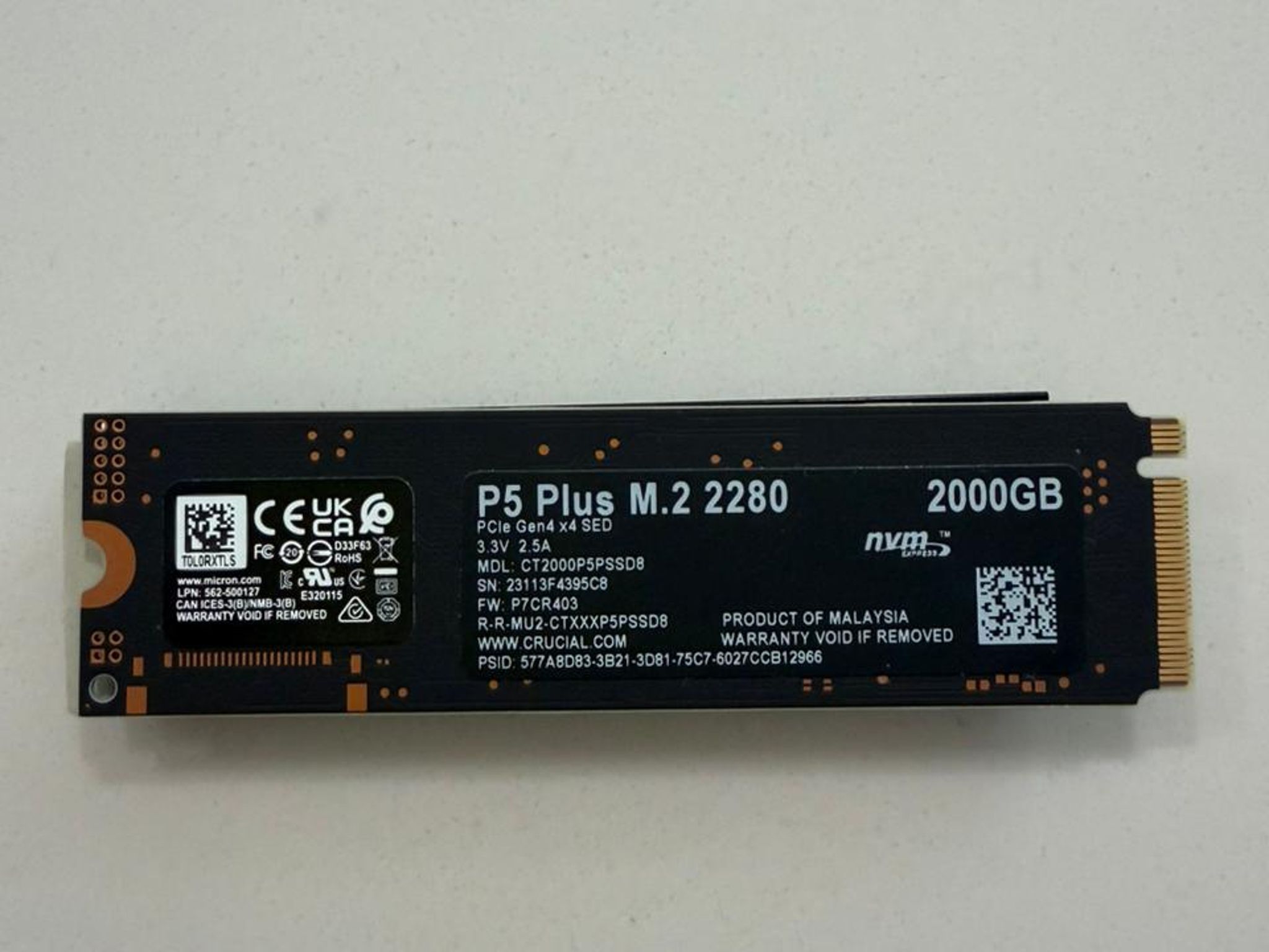 CRUCIAL P5 2TB