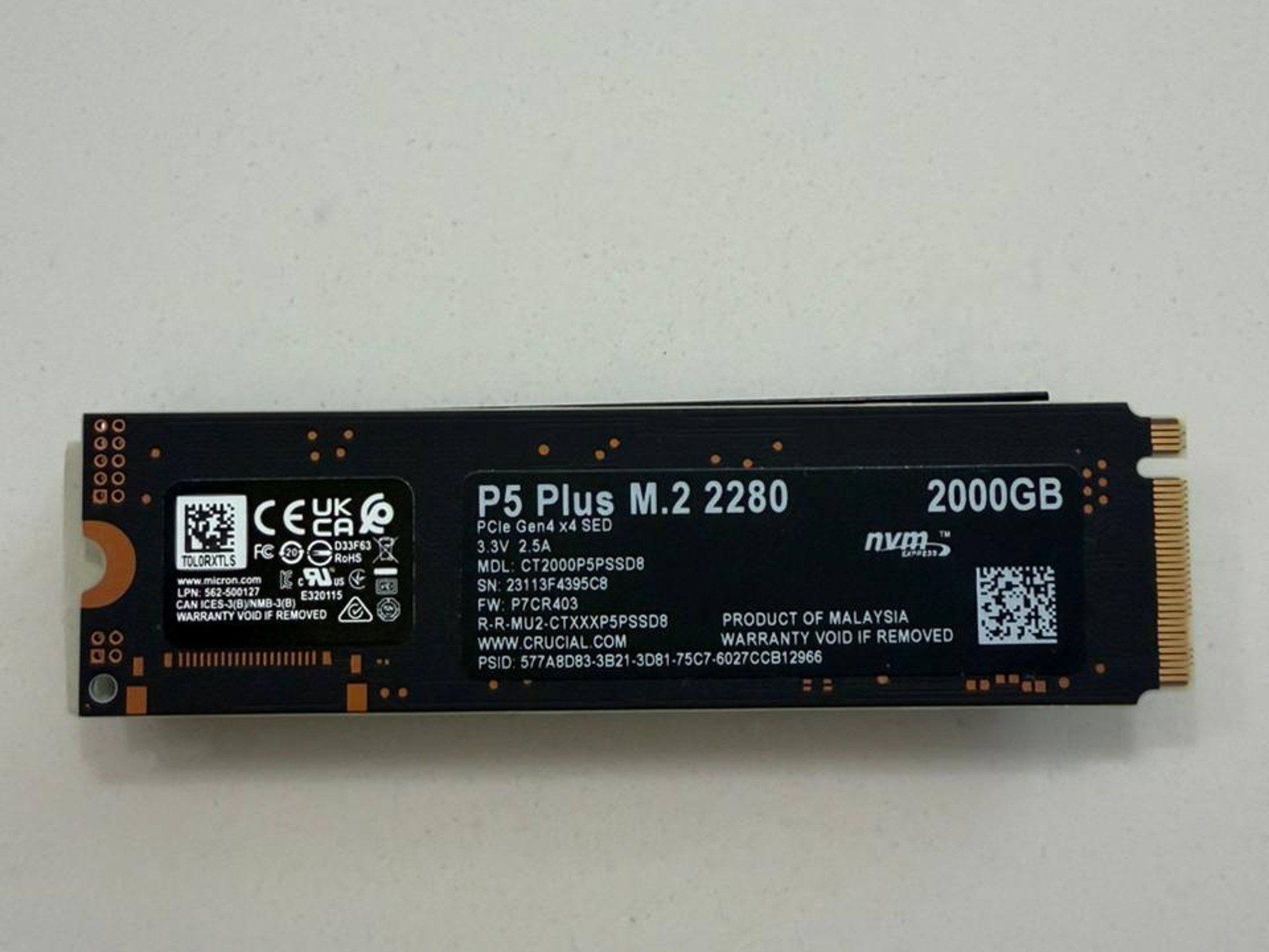 CRUCIAL P5 2TB