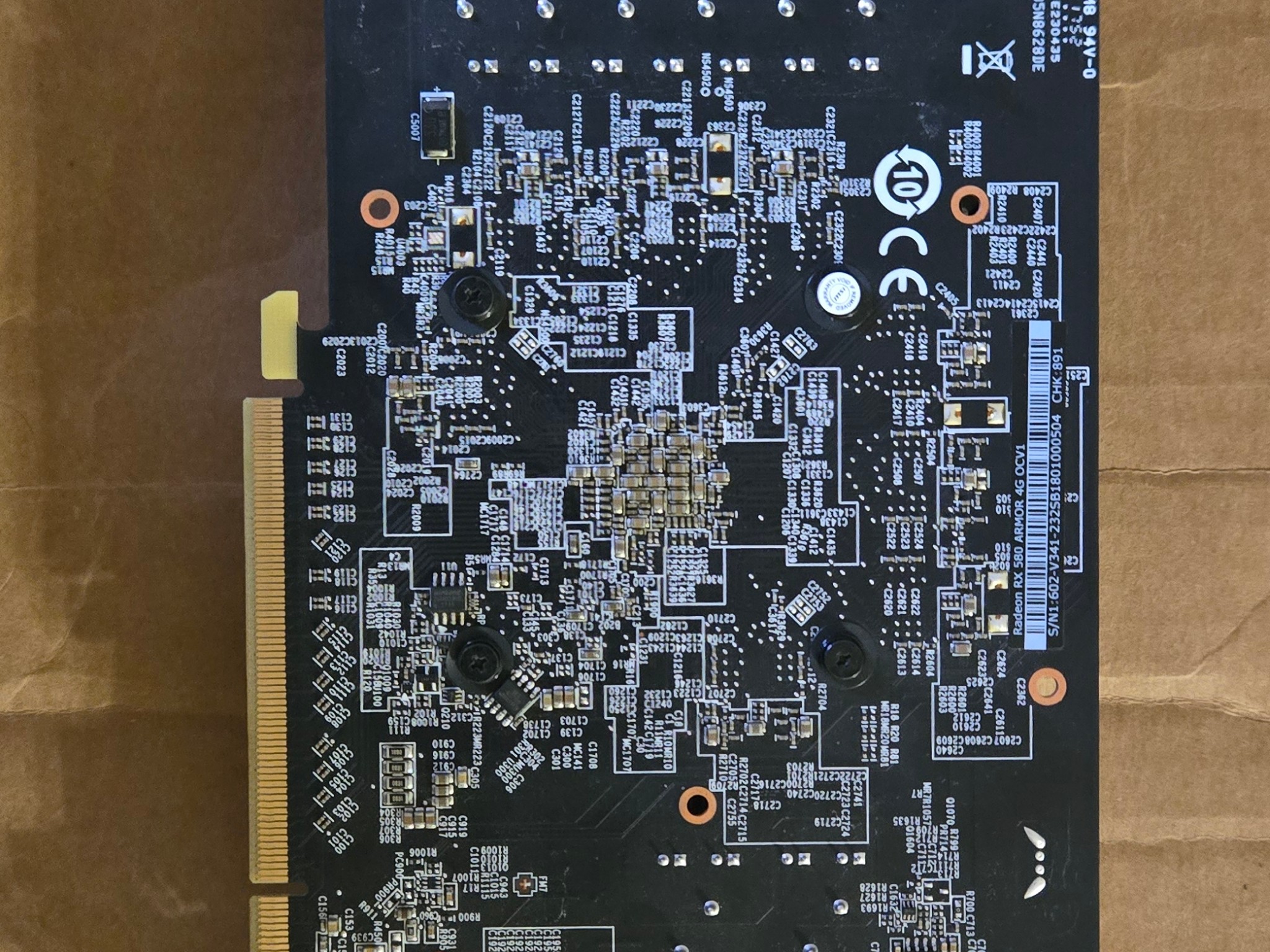 MSI ARMOR OC Radeon RX 580 8G