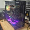 Black NZXT PC Case with Tempered Glass w/ 5 Fans