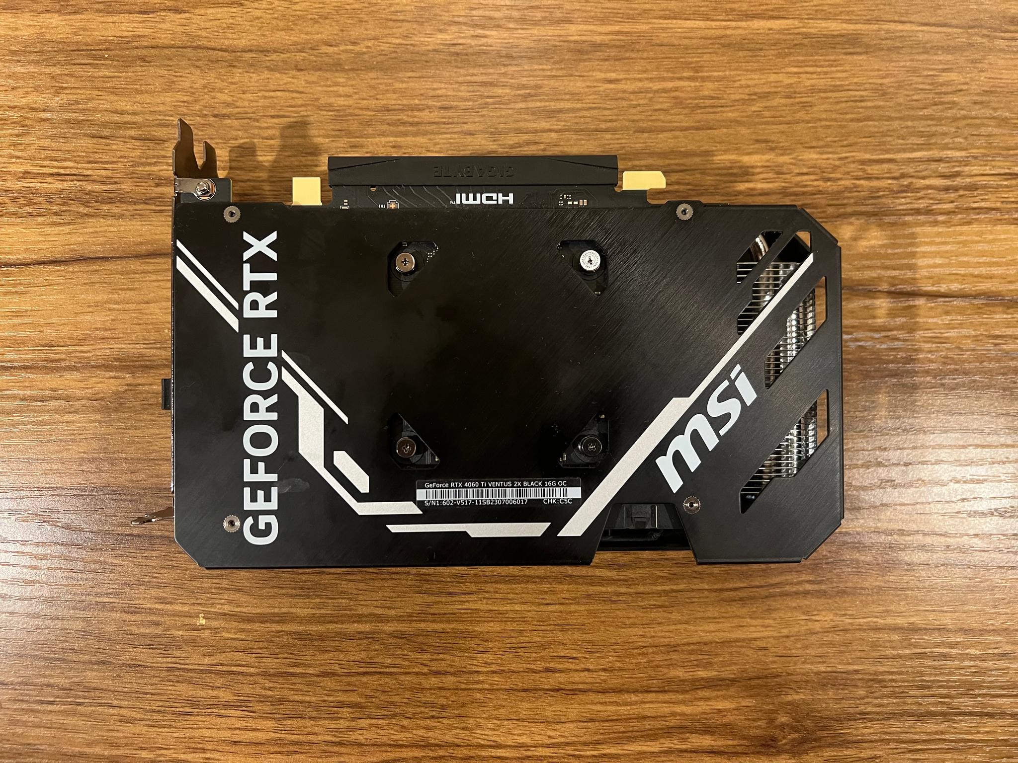 RTX 4060 Ti 16GB MSI GeForce Ventus 2X OC