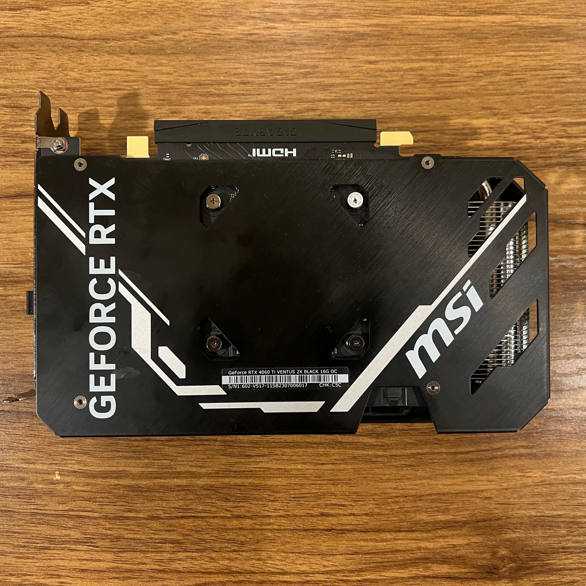 RTX 4060 Ti 16GB MSI GeForce Ventus 2X OC
