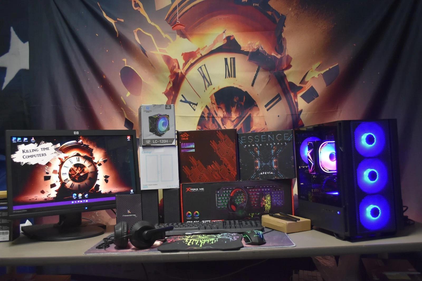 Gaming PC Intel XEON 1650 6 CORES ram 16GB GPU RX5500XT 8GB 512 GB NVME+ 500 GB HHD+ Extras