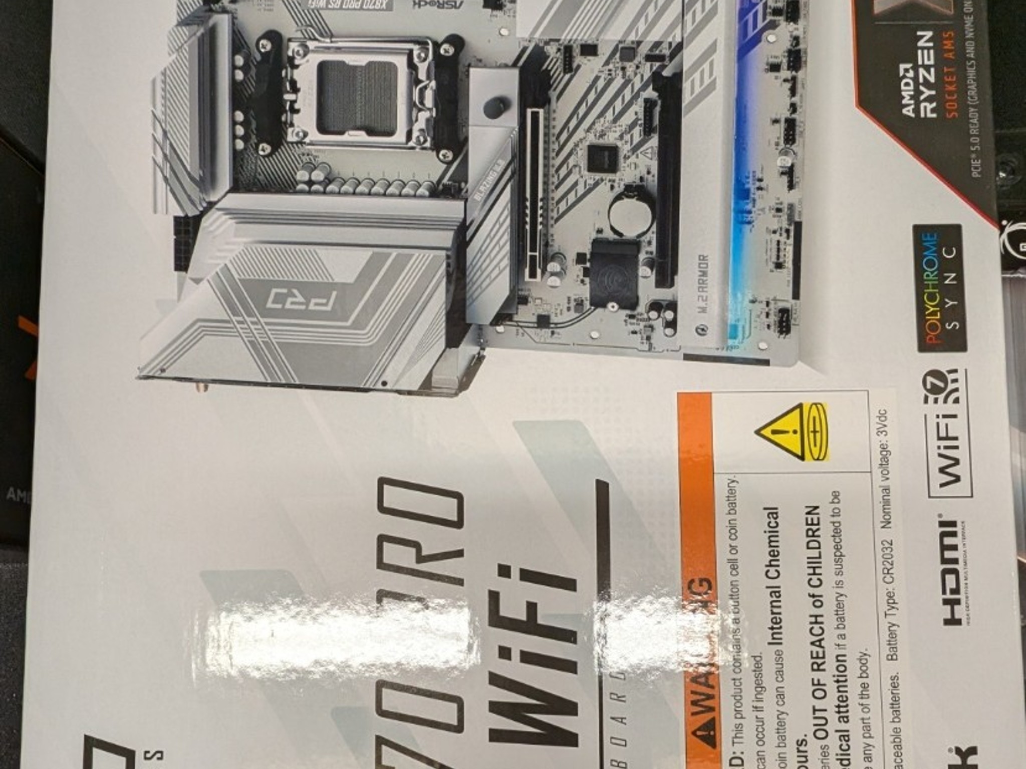 Ryzen 7800x3d with AsRock X870 motherboard