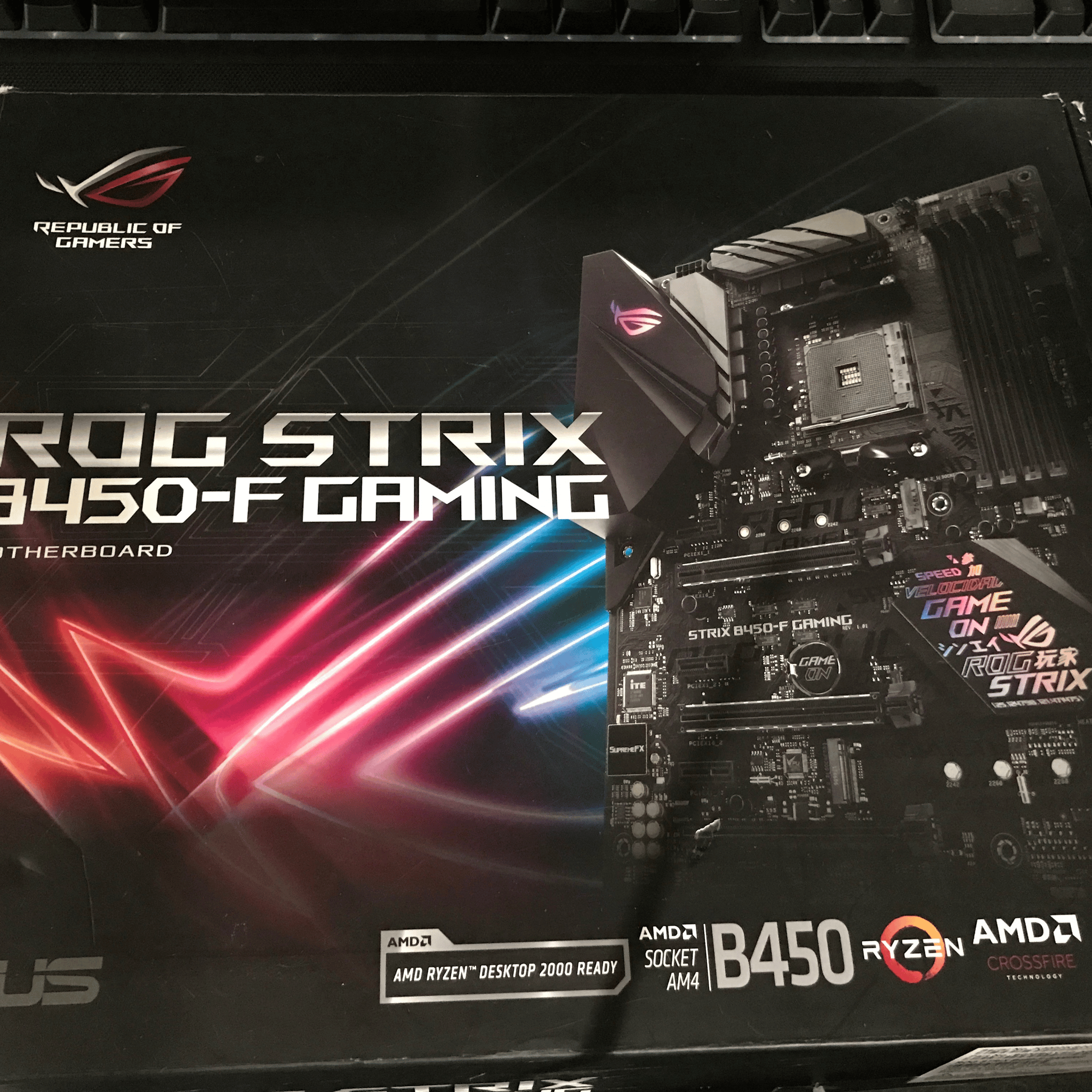 Used ROG STRIX B450-F Amd Mobo