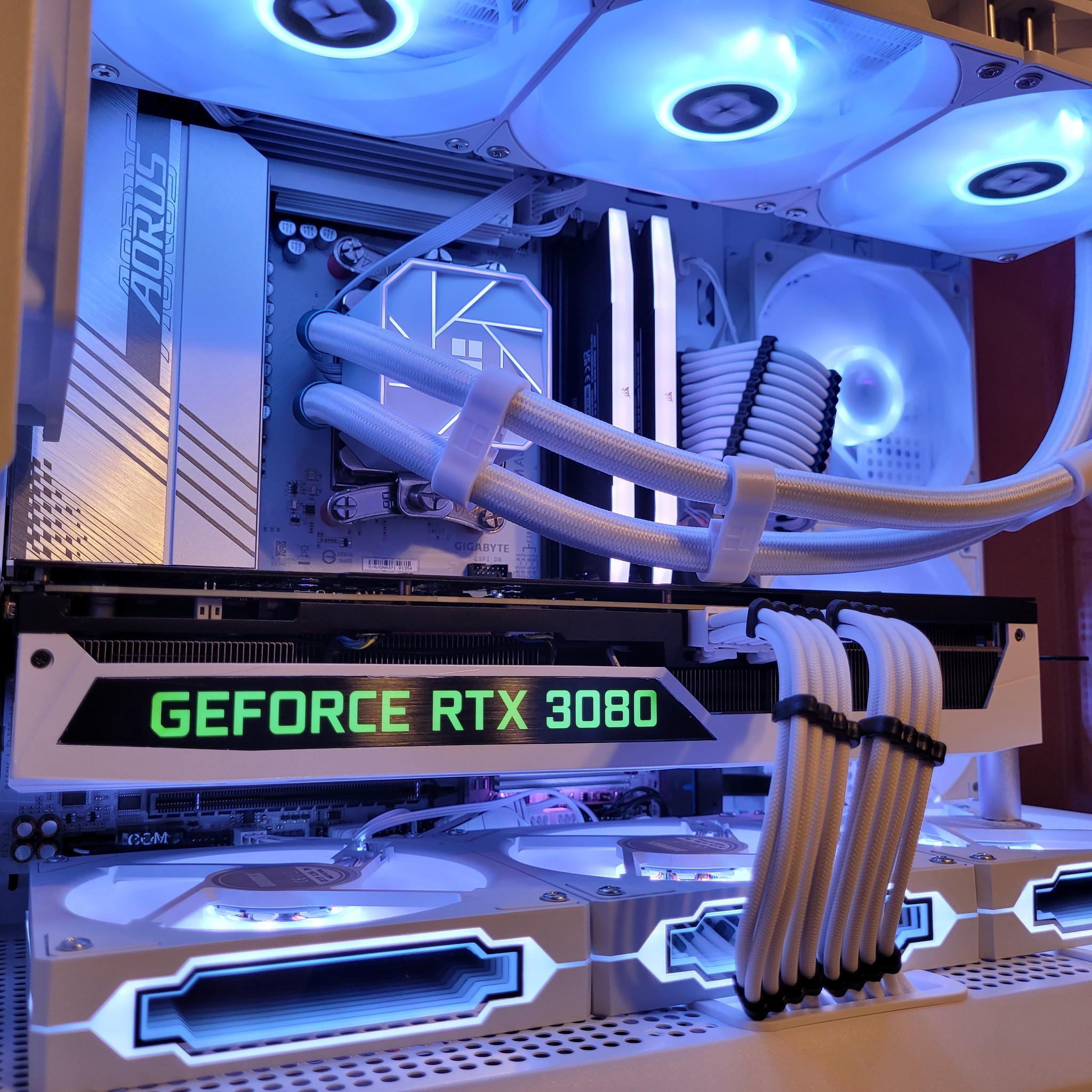 White RTX 3080 Gaming PC (Ryzen 5 7600X | 32GB RAM | 1TB SSD | WiFi 6 + BT)