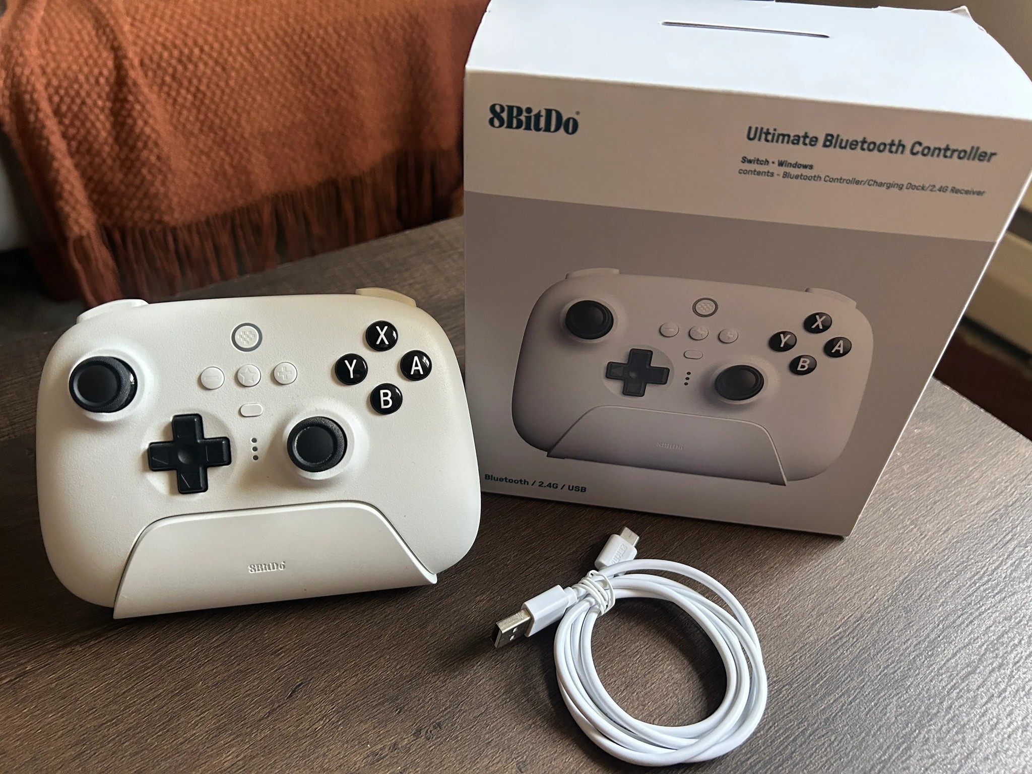 8BitDo Ultimate Bluetooth Controller,  Charging Dock, Wireless, Hall Sensor Joystick, Switch
