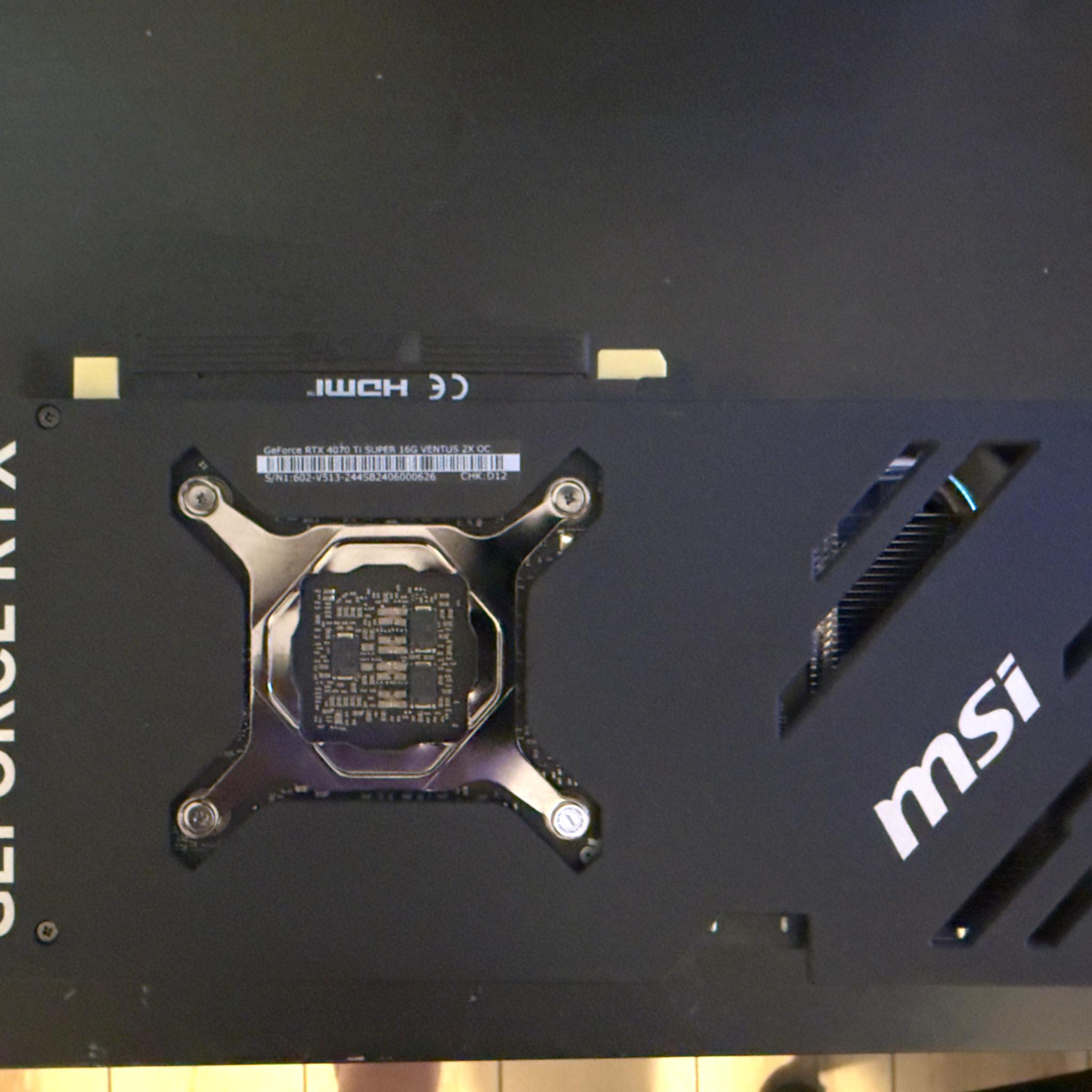 MSI GeForce RTX 4070 Ti SUPER 16G VENTUS 2X OC