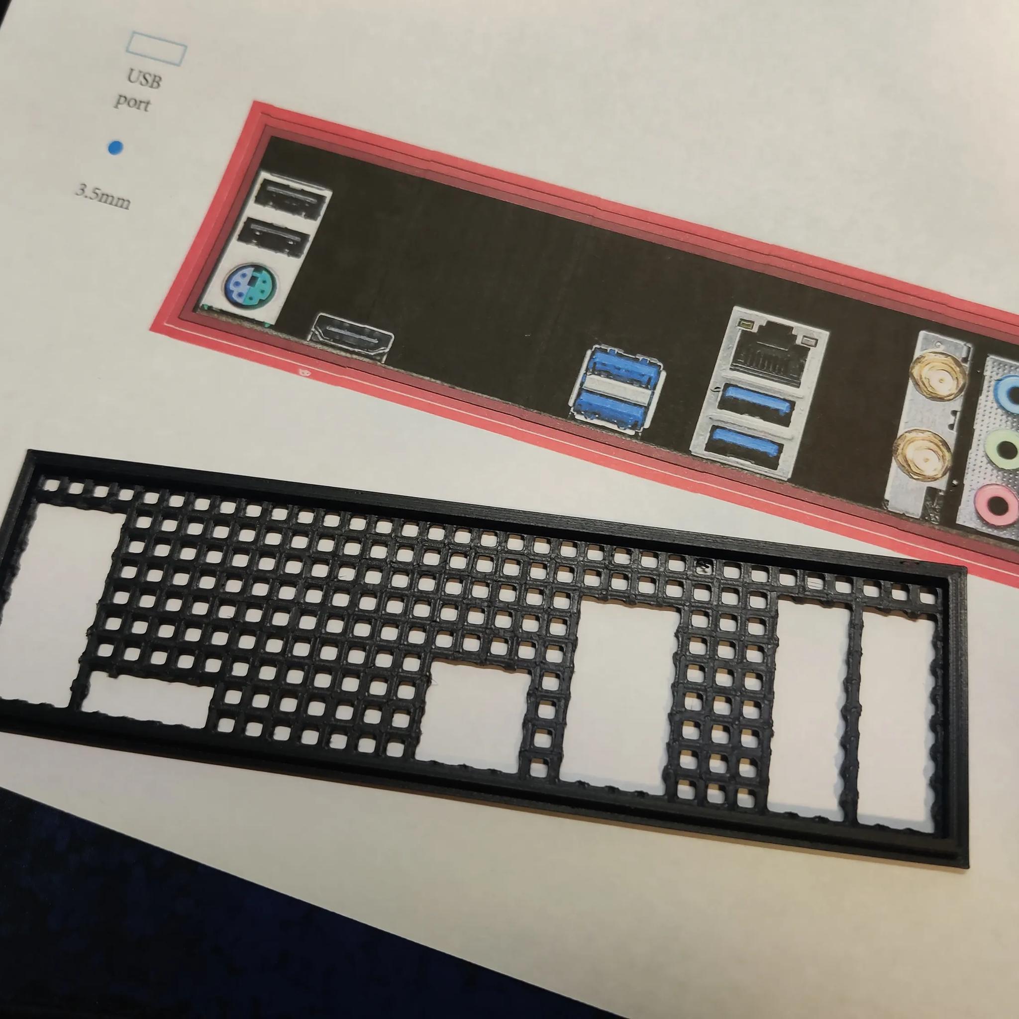 Pre-Cut 3D Printed I/O Shield for @TheAsianAviator001