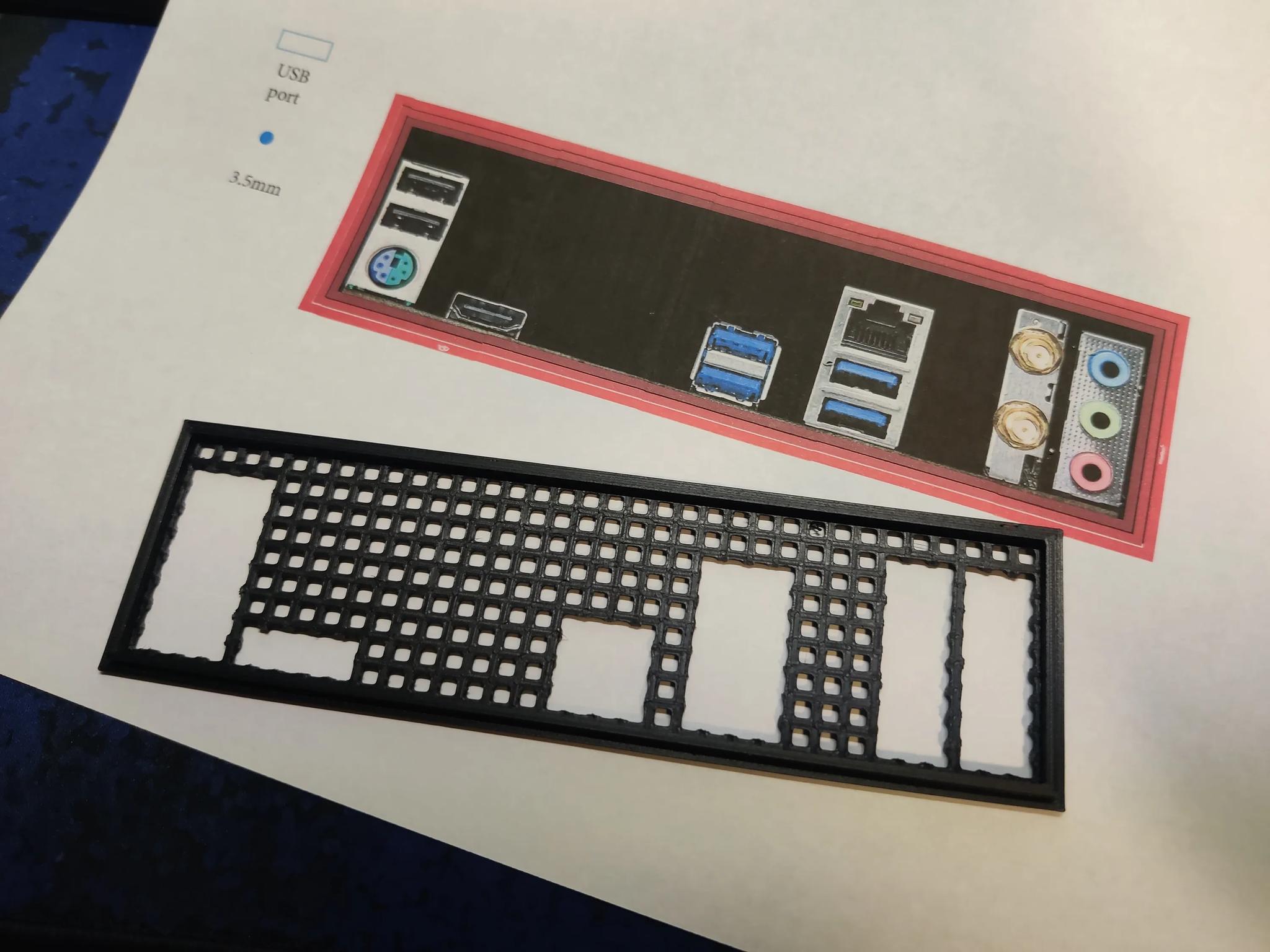 Pre-Cut 3D Printed I/O Shield for @TheAsianAviator001