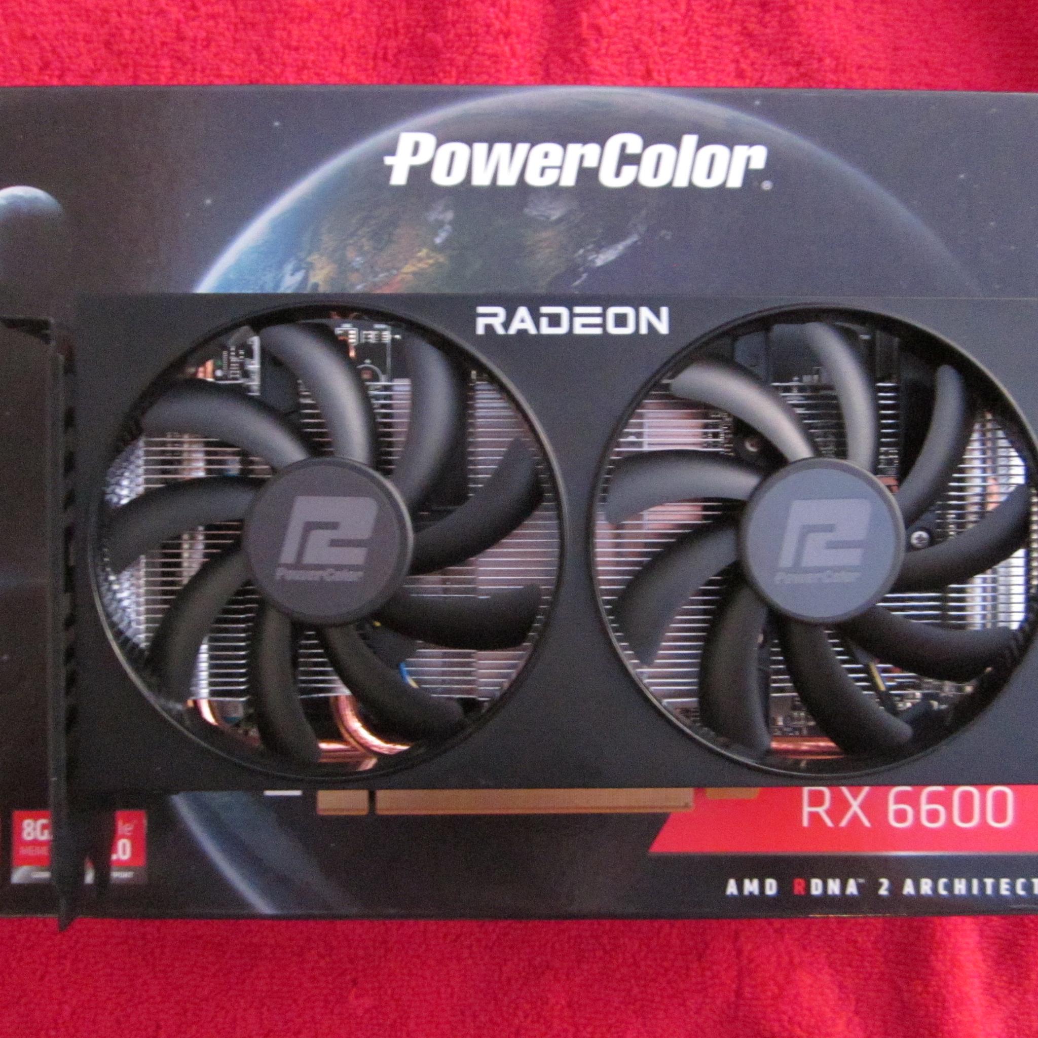 PowerColor Fighter RX 6600 8GB GDDR6 Graphics Card AXRX PCI Express 4.0