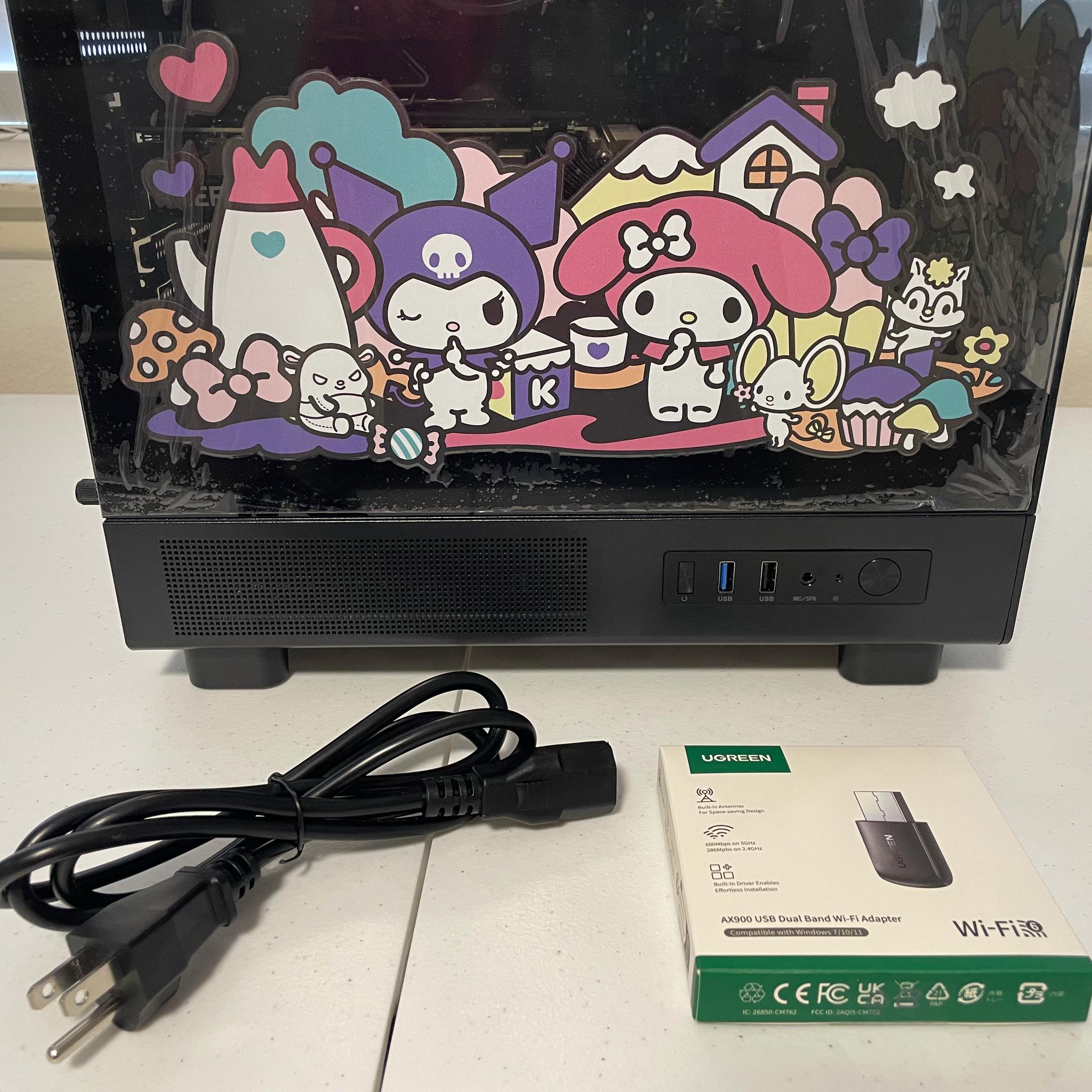 My Melody & Kuromi Inspired Gaming PC (RTX 3060 Ti | Ryzen 5 3600 | 32GB RAM | 500GB SSD | WiFi)