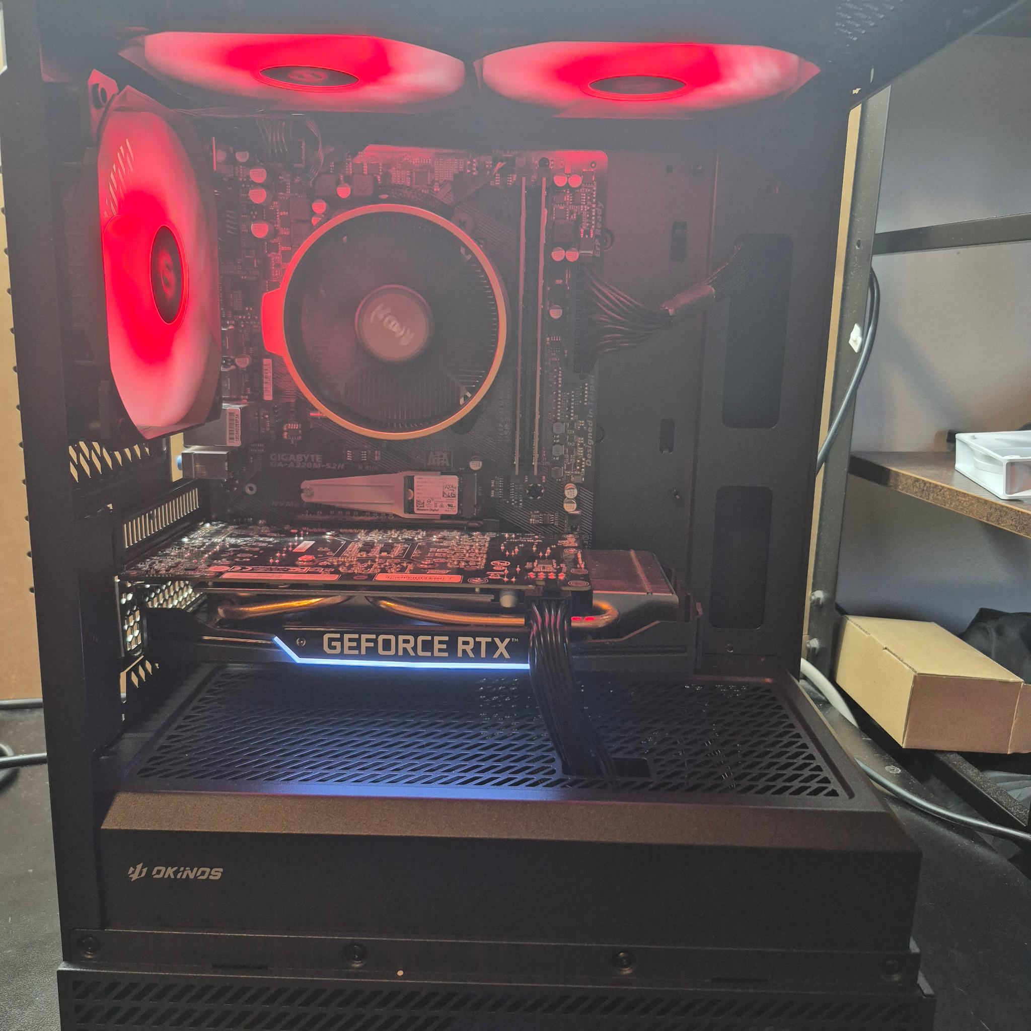 Ryzen 5 1600AF, 16GB 3200MHz DDR4, RTX 2060 SUPER 8GB, 512GB SSD, Win11, RGB, Wifi