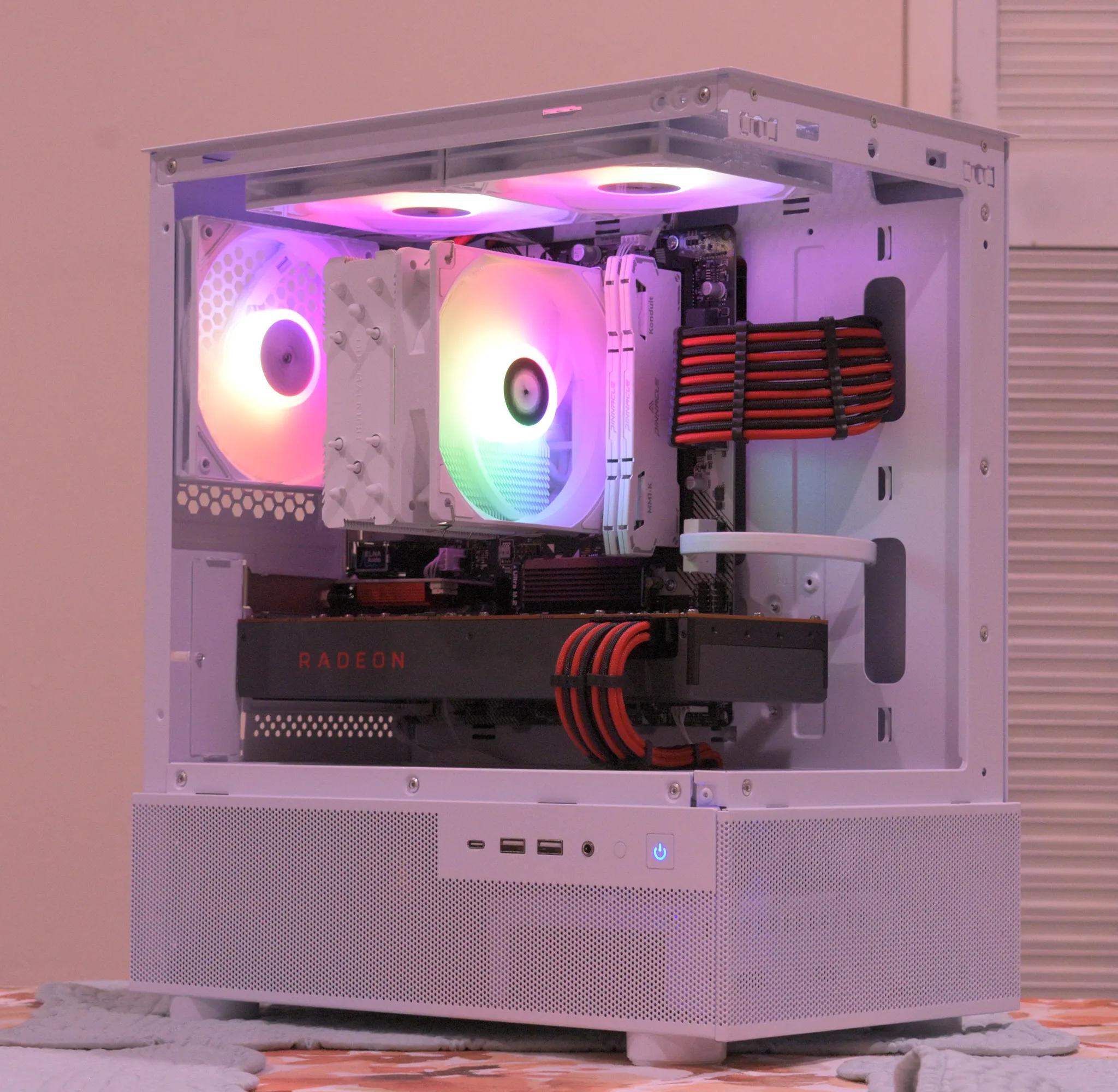 Gaming PC | Ryzen 5 3600 | AMD RX 5700 8GB | 16GB DDR4 | 1TB nVME SSD | 1080p White Gaming PC RGB