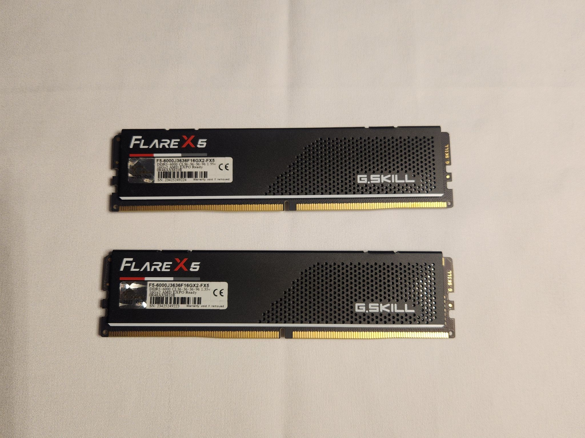 G.Skill FlareX5 RAM DDR5-6000 32GB (2x16GB) CL36 1.35V Intel XMP / AMD EXPO