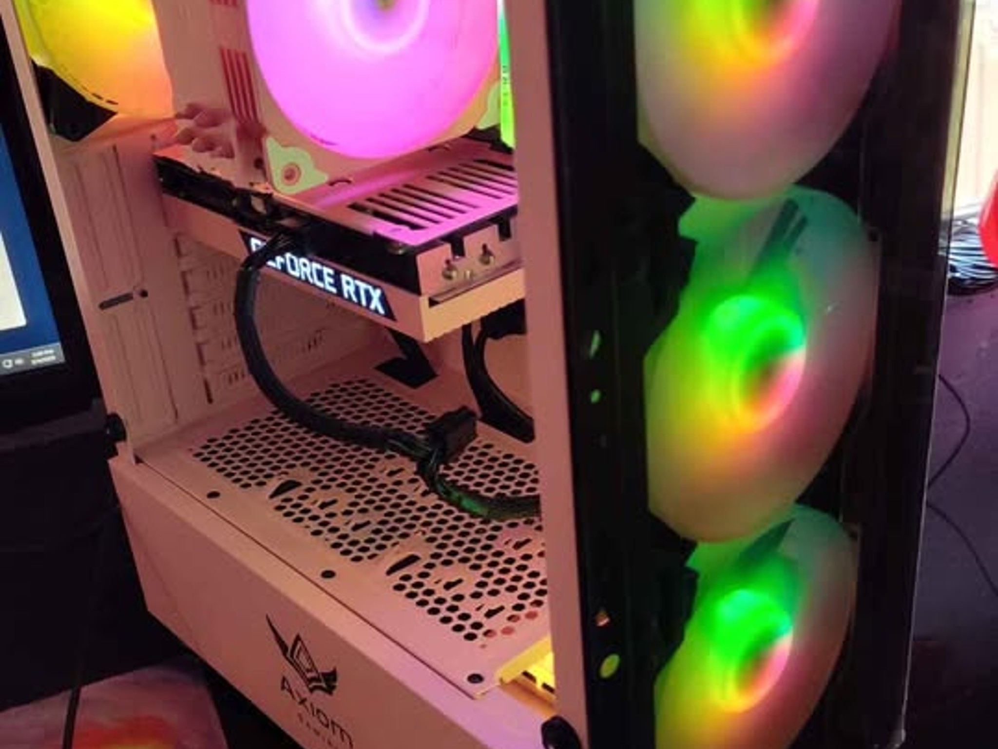 PINK Gaming PC AMD RYZEN 7 5700x RTX 3060Ti 8gb Video Editing Stream Tiktok Kick Twitch
