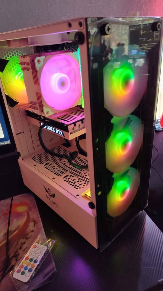 PINK Gaming PC AMD RYZEN 7 5700x RTX 3060Ti 8gb Video Editing Stream Tiktok Kick Twitch