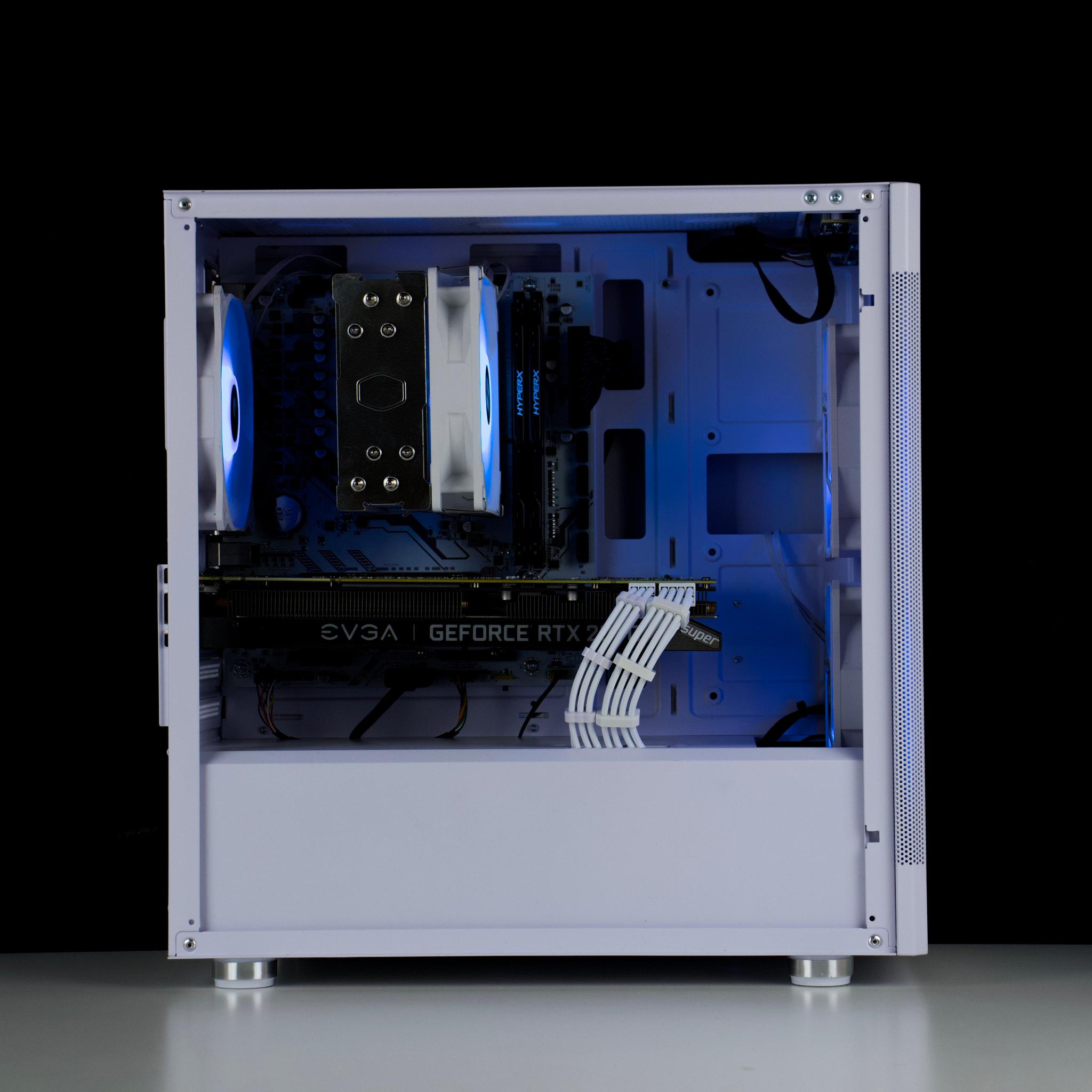 🧊❄️🧊 White Gaming PC – RTX 2070 Super , Ryzen 5 5500, 16GB RAM, 500GB SSD 🧊❄️🧊