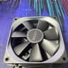 3x NZXT Aer P 120mm FDB 4pin PWM Black fans with removable accent plastic.