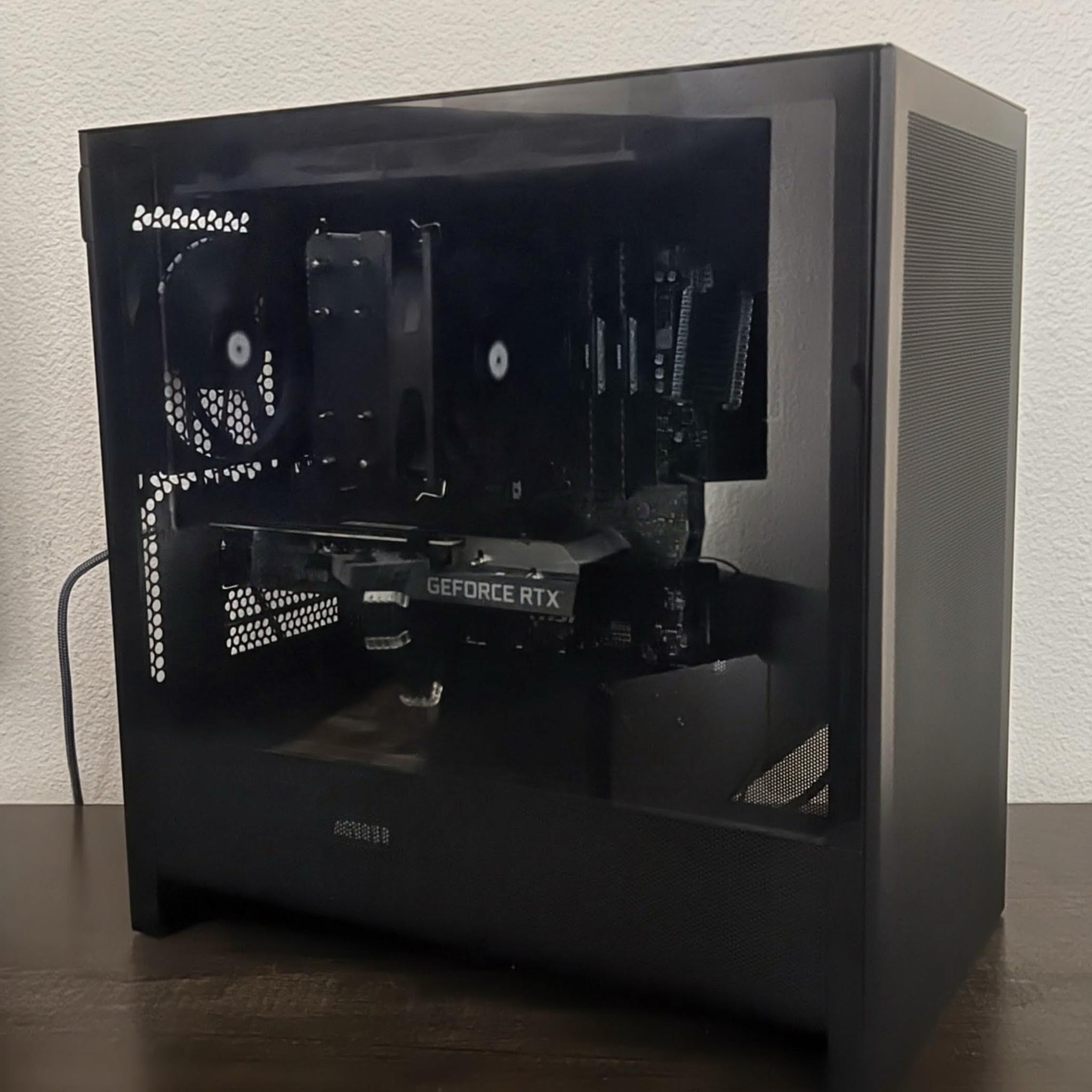 RTX 3060 12GB Gaming PC | Ryzen 7 | 32GB RAM | Blackout Build Ready for 1080p/1440p