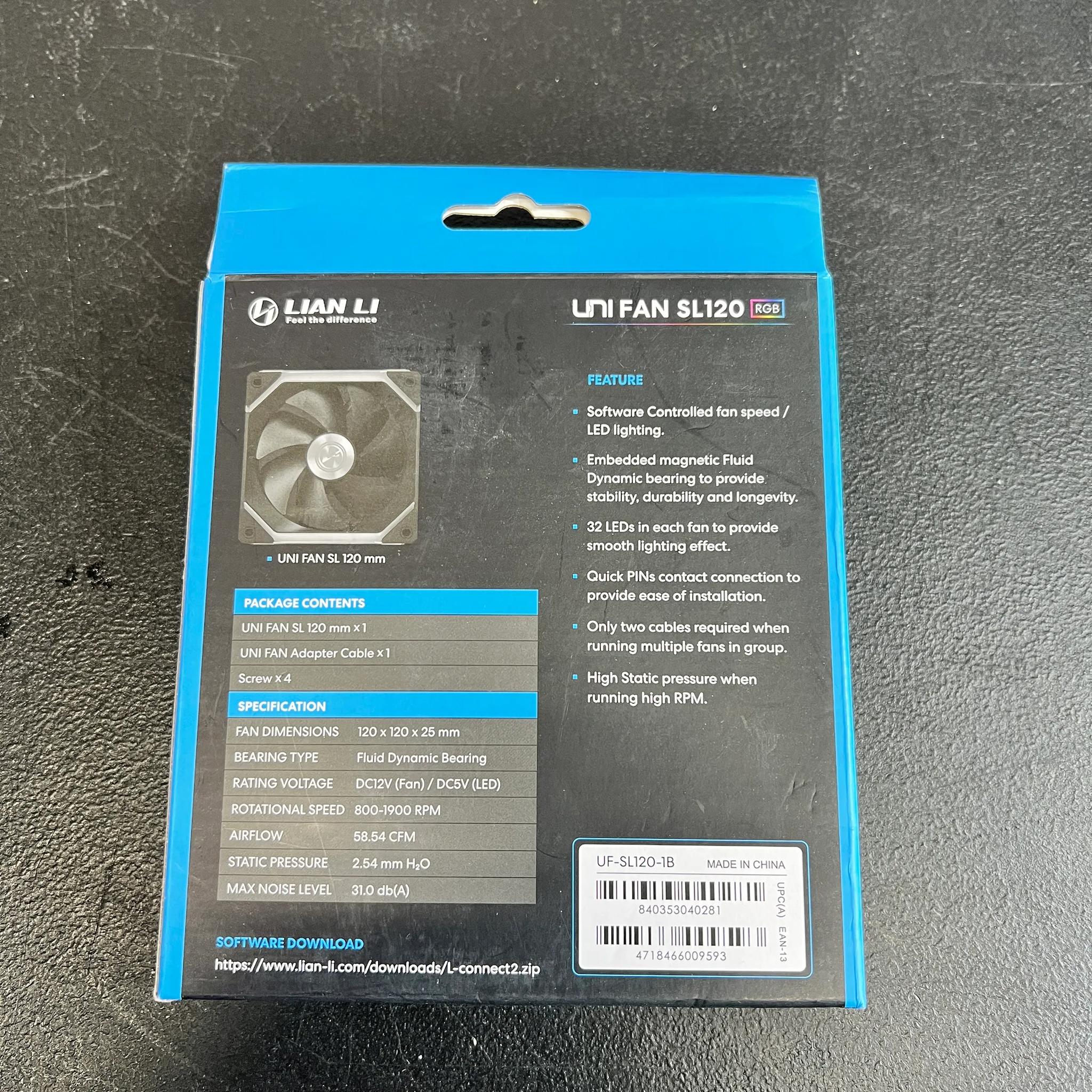 Lian Li SL120 V1 Uni Fan New in box