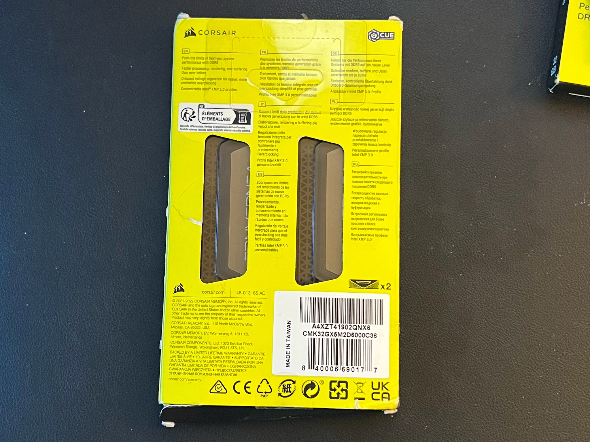 CORSAIR Vengeance 32GB (2 x 16GB) 6000 CL36 DDR5 Desktop RAM | Brand New