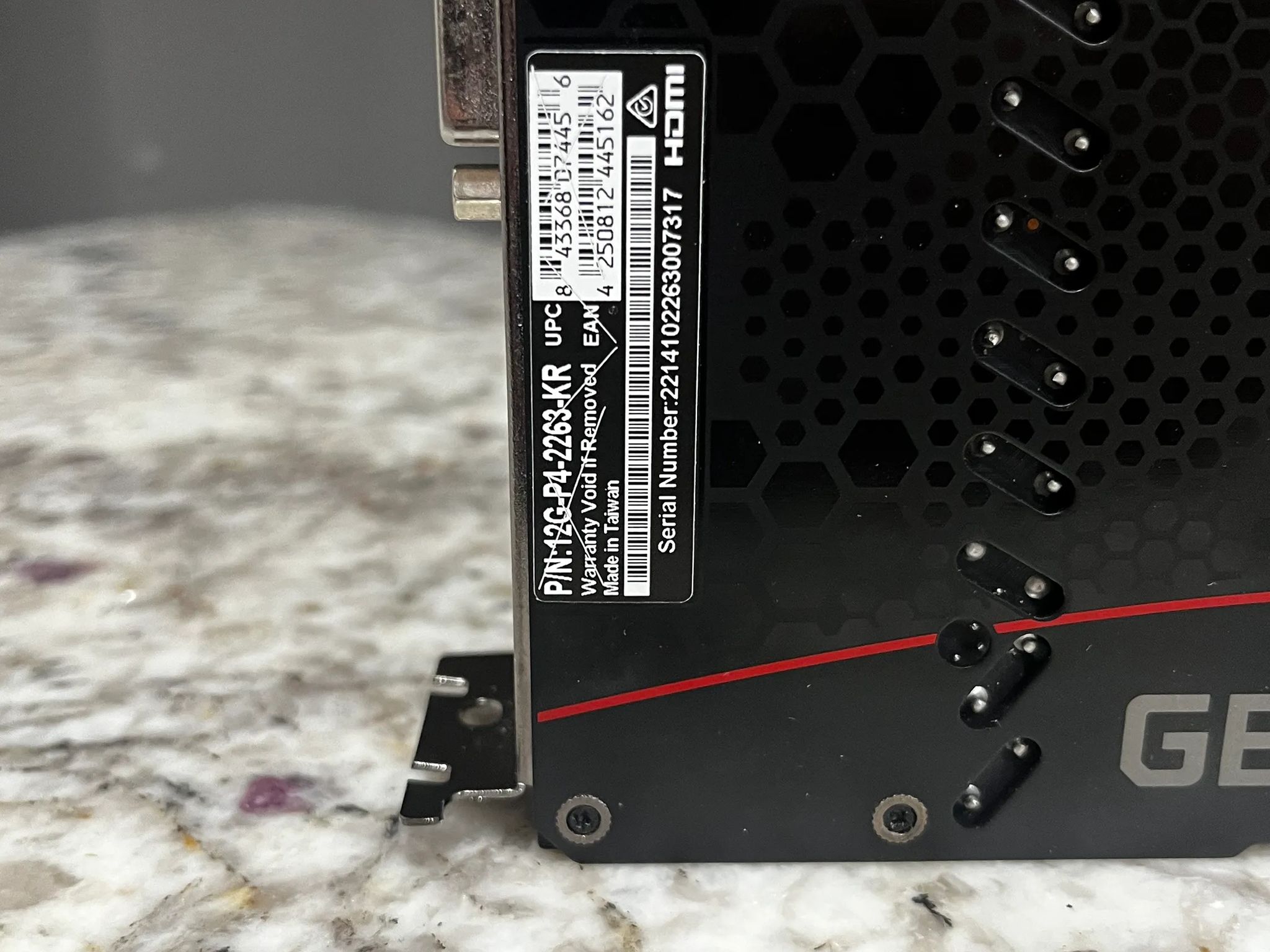 EVGA XC BLACK GAMING GeForce RTX 2060 12 GB Video Card