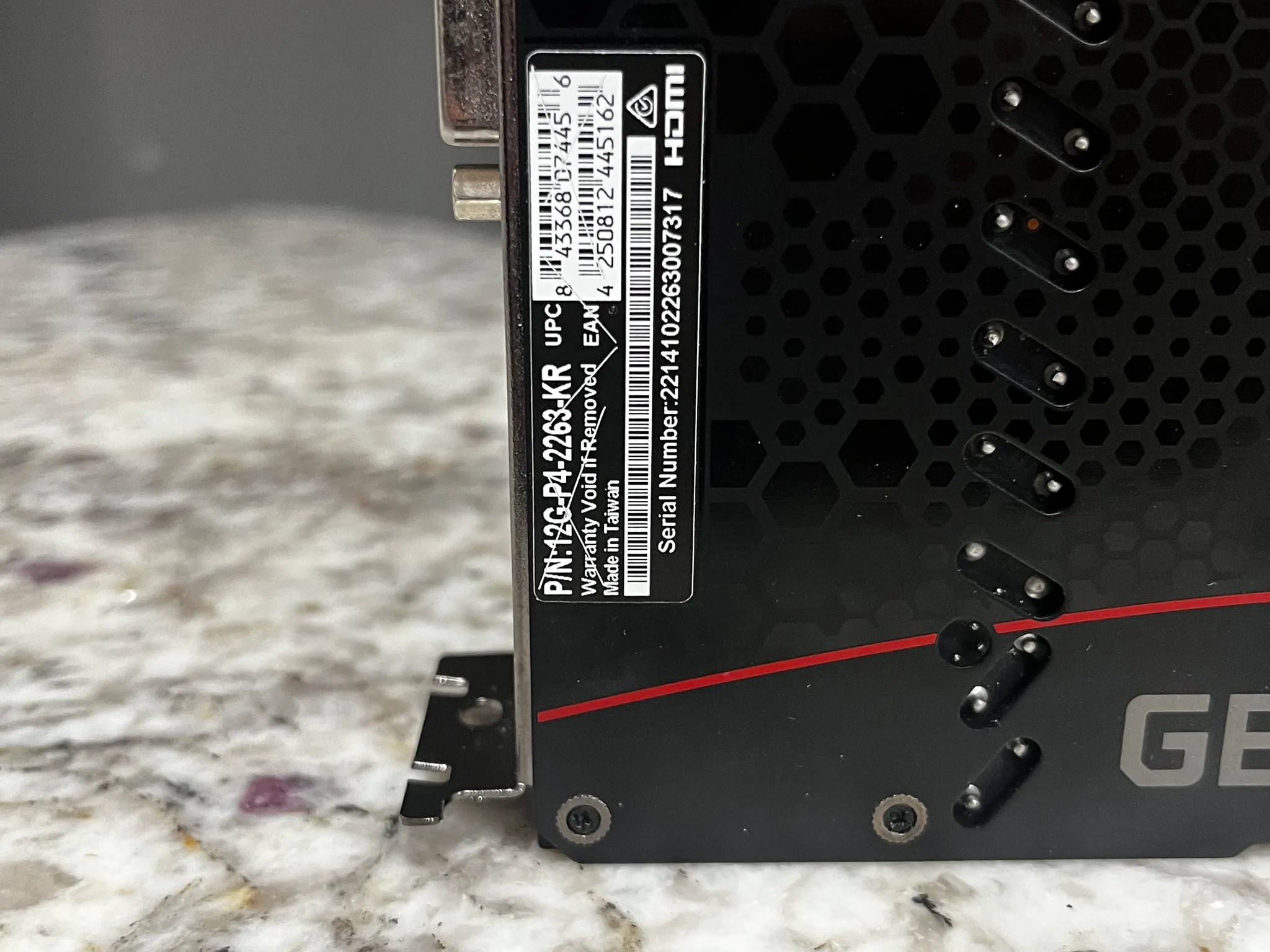EVGA XC BLACK GAMING GeForce RTX 2060 12 GB Video Card