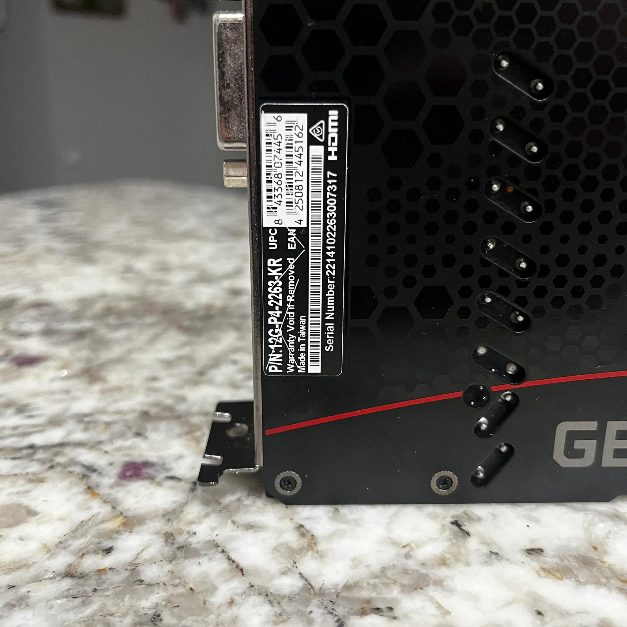 EVGA XC BLACK GAMING GeForce RTX 2060 12 GB Video Card