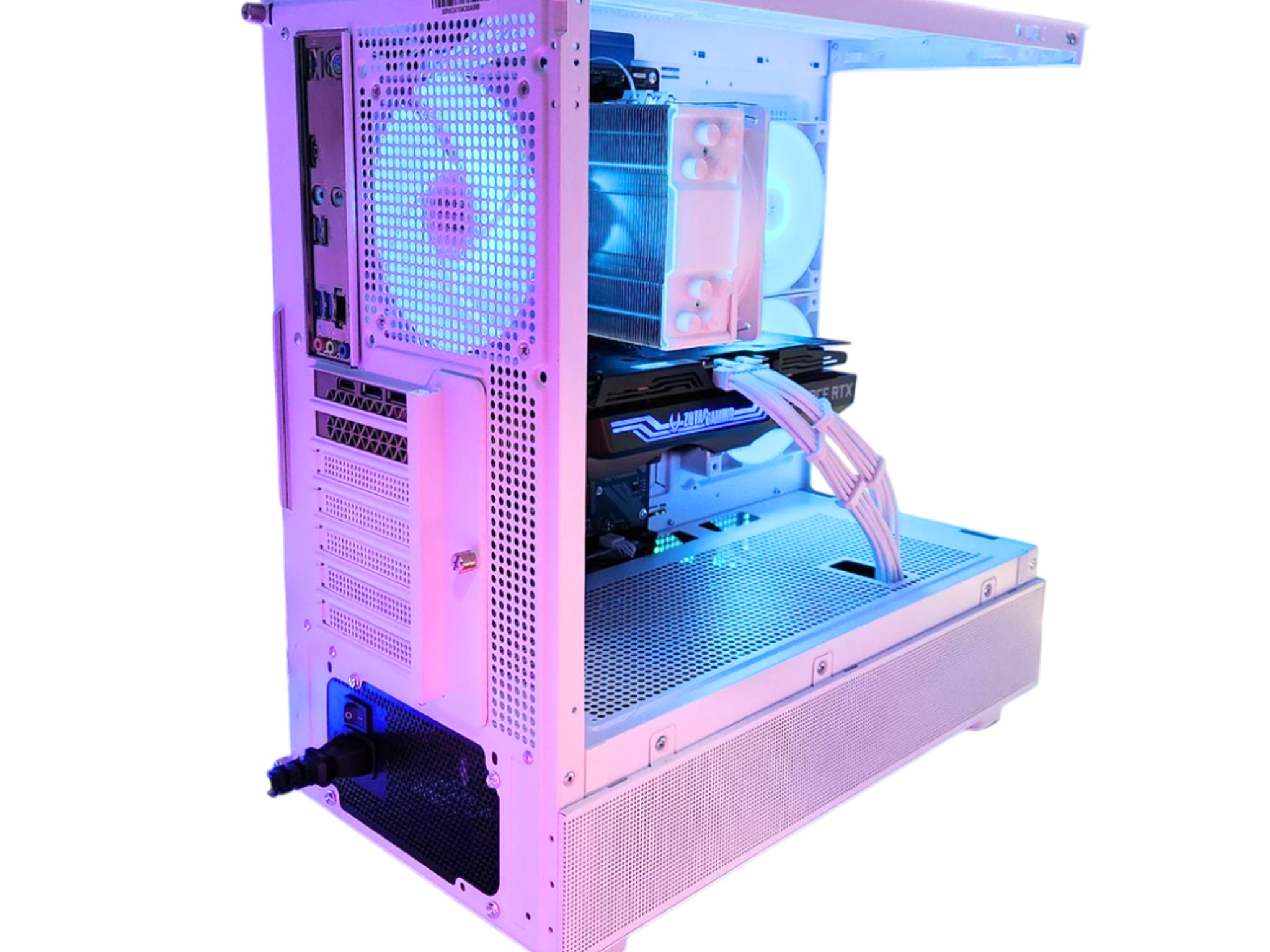🌟 Warp Speed 🌠: RTX 3080 10GB | Ryzen 5700x | 32GB DDR4 RAM | 1TB SSD | 4 Fans | White Gaming PC