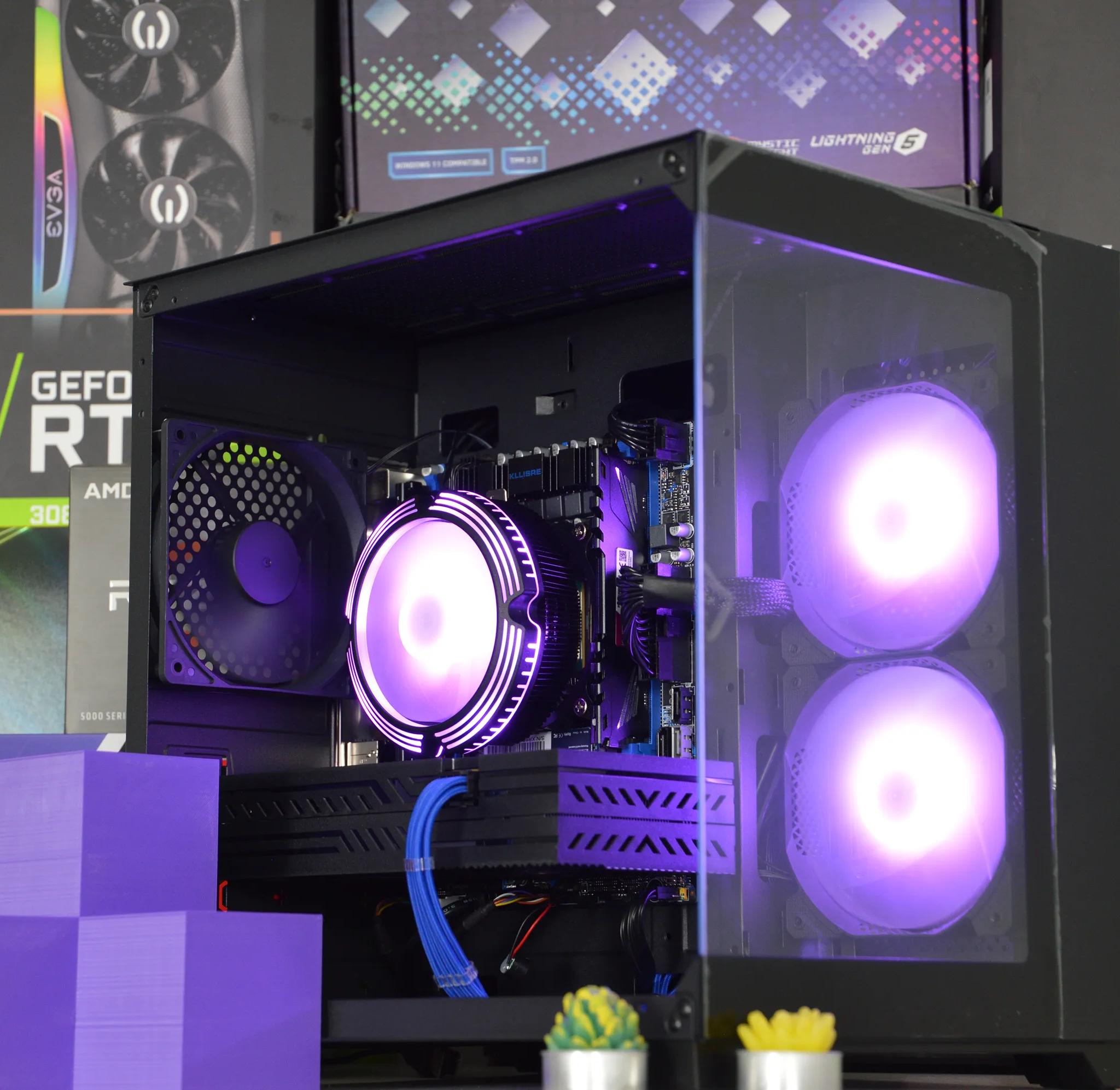 🔵⚫️| RX 580 8GB | INTEL XEON E5 2670 V3 | 16GB DDR4 RAM | 1TB NVME SSD | Midnight Ocean |