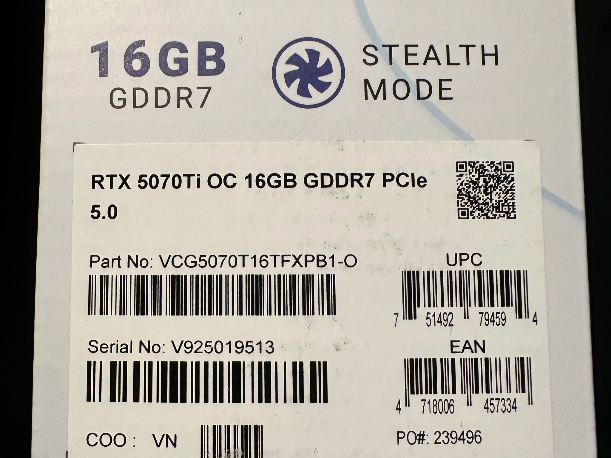 PNY GeForce RTX 5070 Ti OC Triple Fan