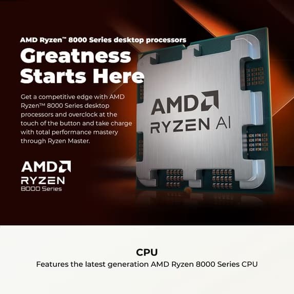 CyberPowerPC Ryzen 5 8400F RTX 5060 16GB DDR5 1TB NVMe SSD + KEYBOARD AND MOUSE NEW FREE SHIPPING