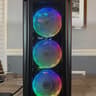 Awesome Black Custom 1080p Ultra Gaming PC: RTX 5060, 1Tb NVMe, 16GB DDR4, AIO, 8 Case Fans