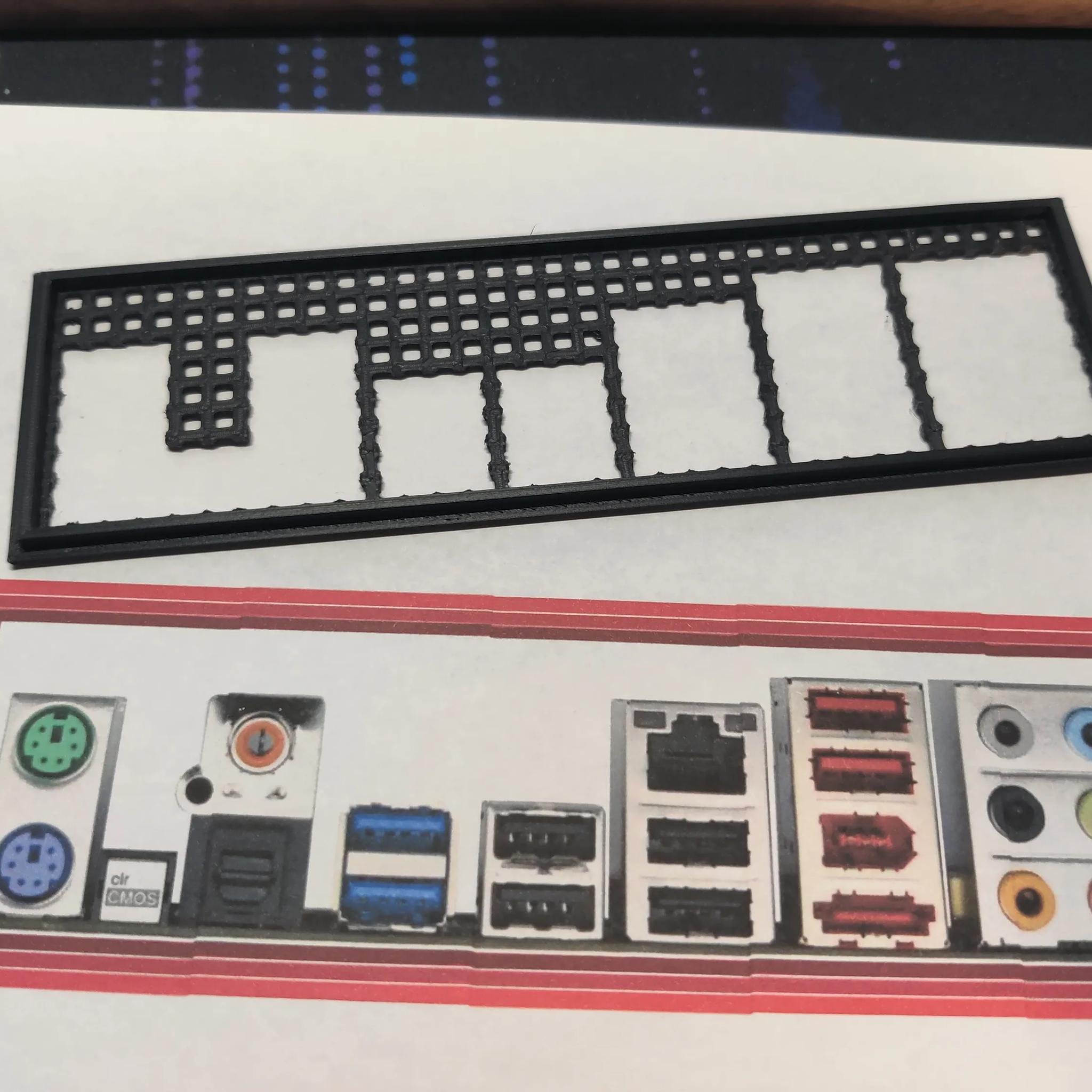 ASRock X79 Extreme4 I/O Shield [3D Print]