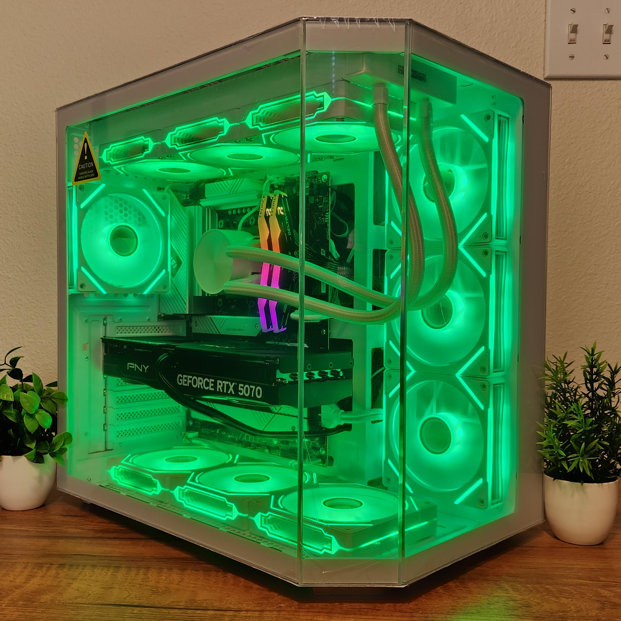 "White Stallion" Gaming PC | RTX 5070 OC | RYZEN 5 7500F | 32GB DDR5 | 1TB M.2 SSD | WINDOWS 11 PRO